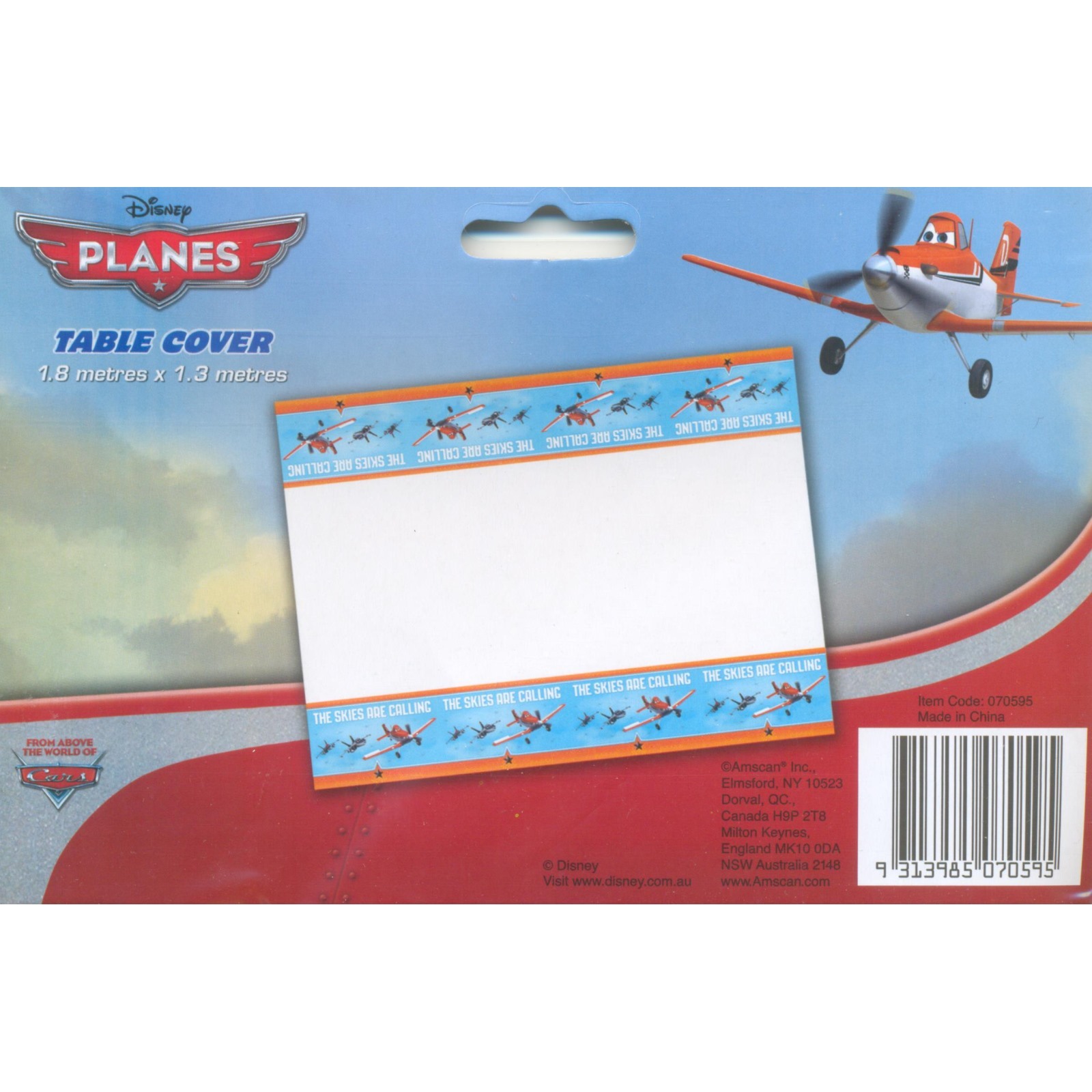 Disney Planes Plastic Tablecloth
