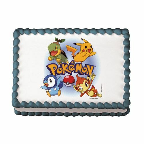 Pokemon Edible Icing Cake Decoration