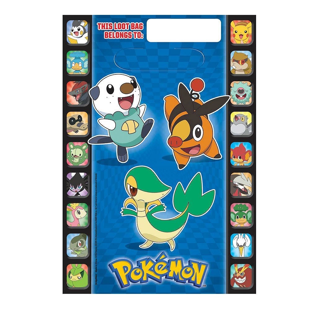Pokemon Lolly/Treat Bags (Pack of 8)