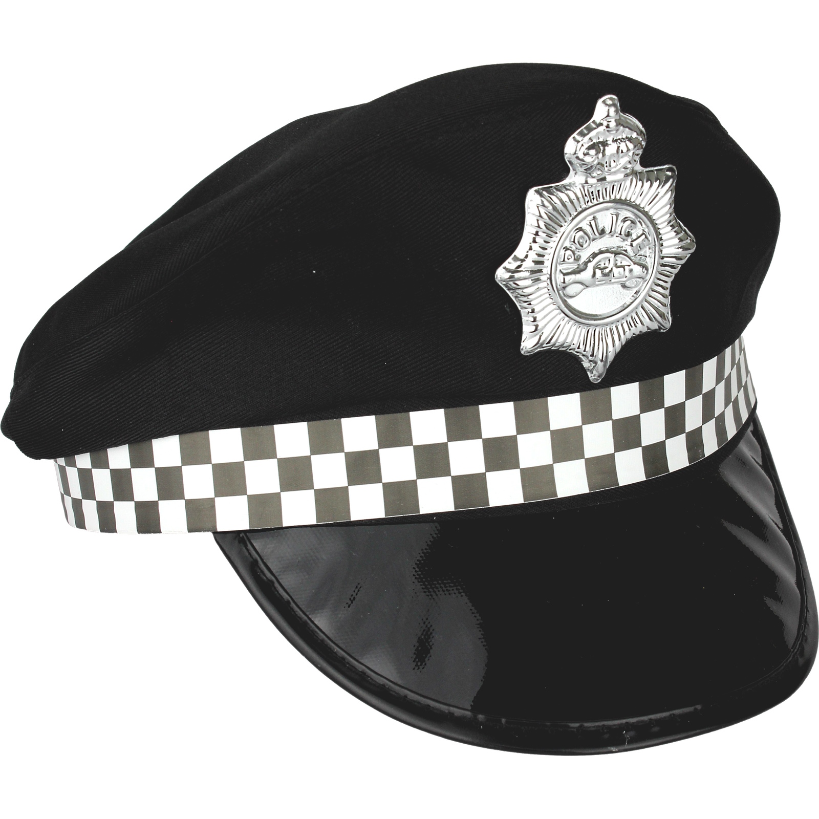Black Police Officer Hat