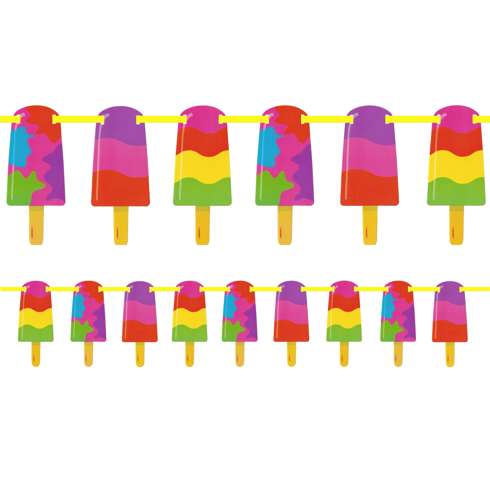 Rainbow Popsicle Garland Banner