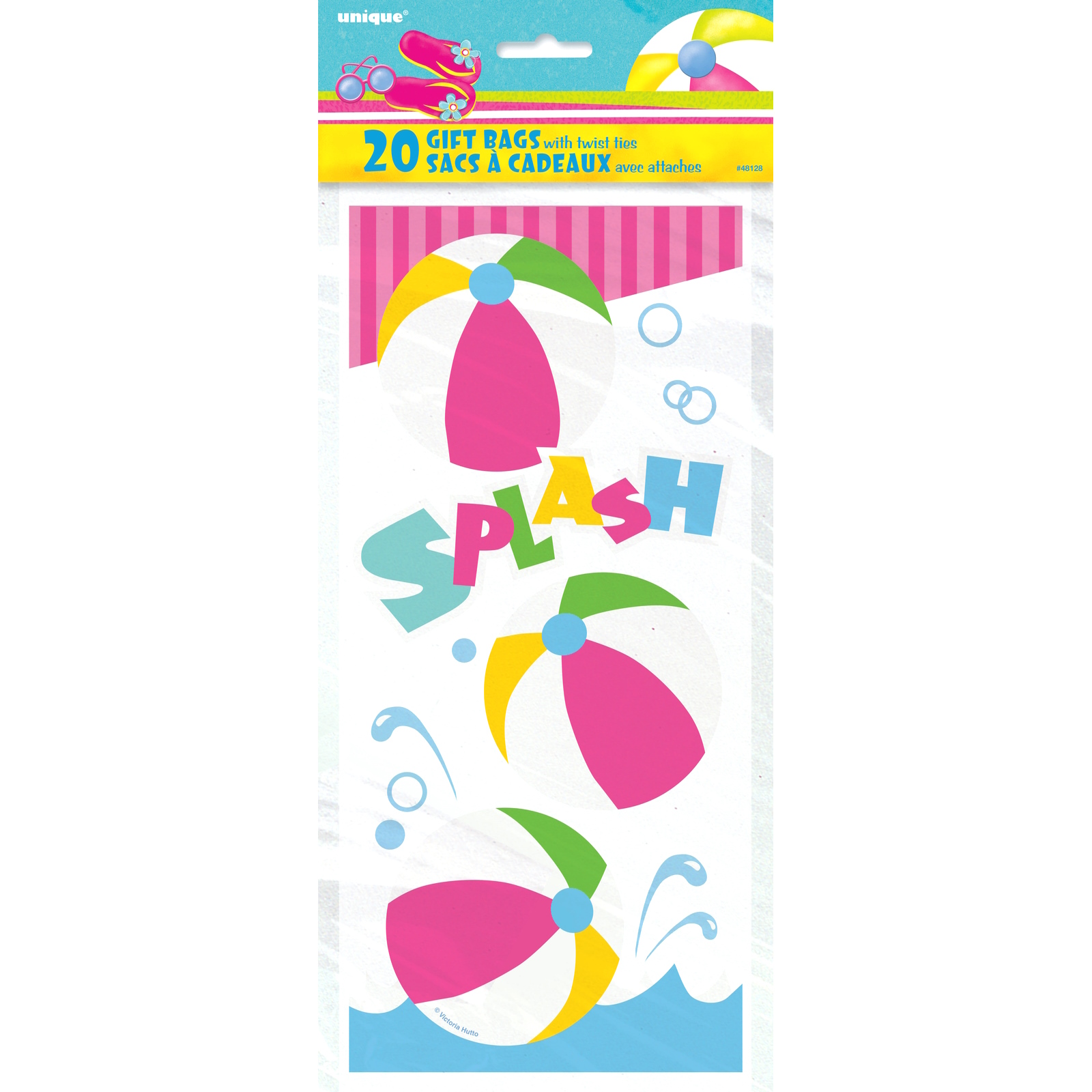 Summertime Splash Cellophane Treat Bags (Pack of 20)