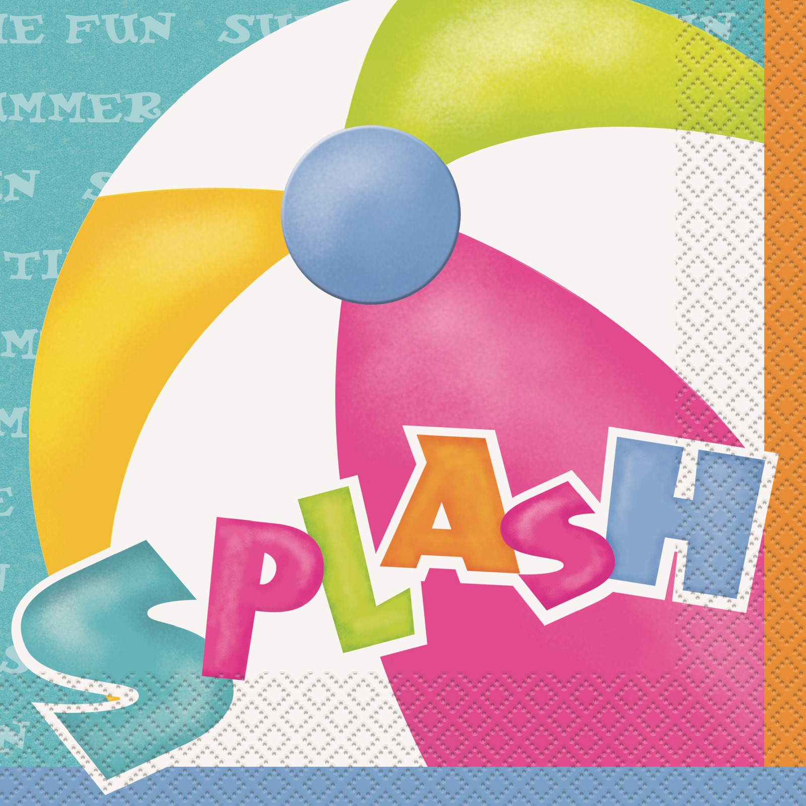 Summertime Splash Large Napkins / Serviettes (Pack of 16)