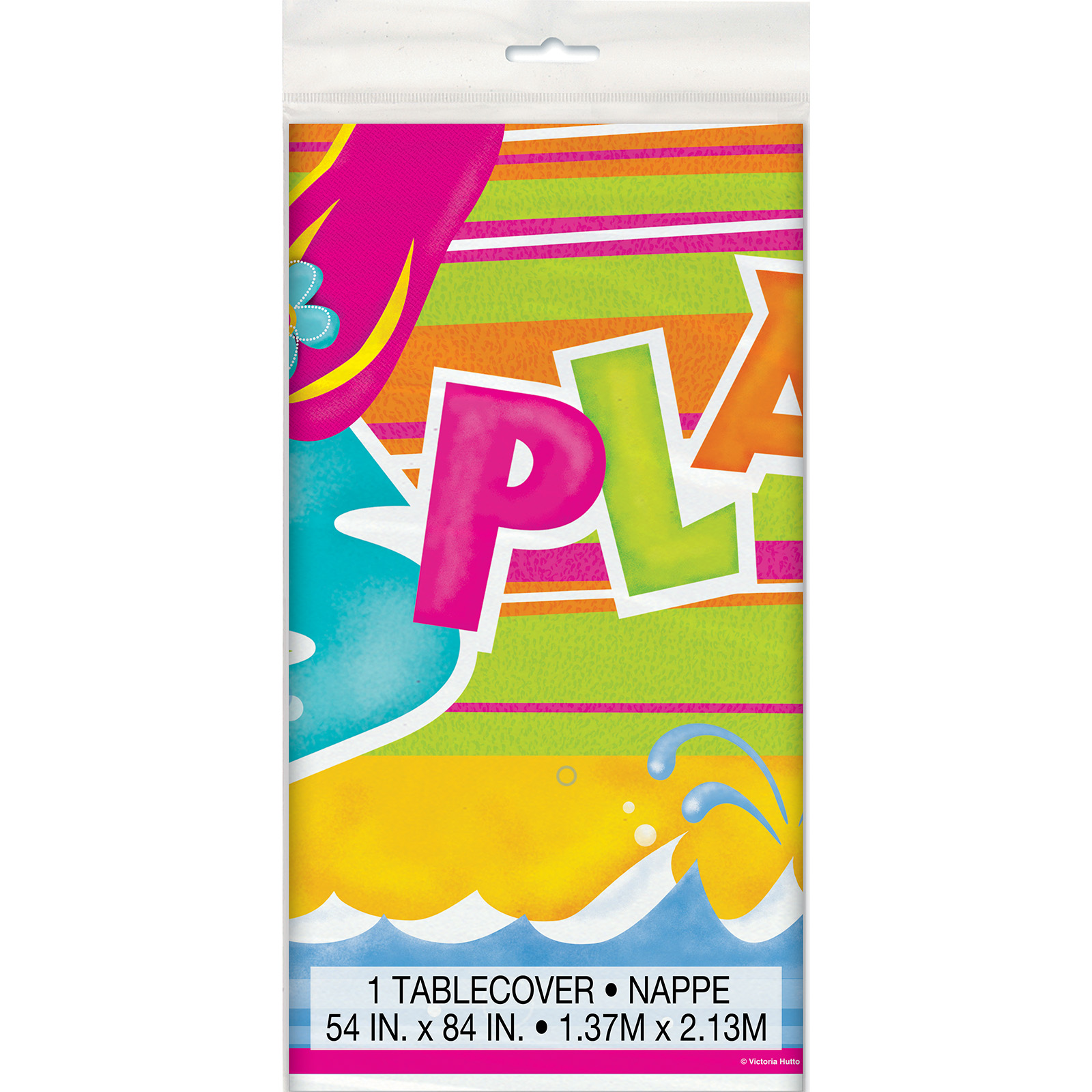 Summertime Splash Plastic Tablecloth