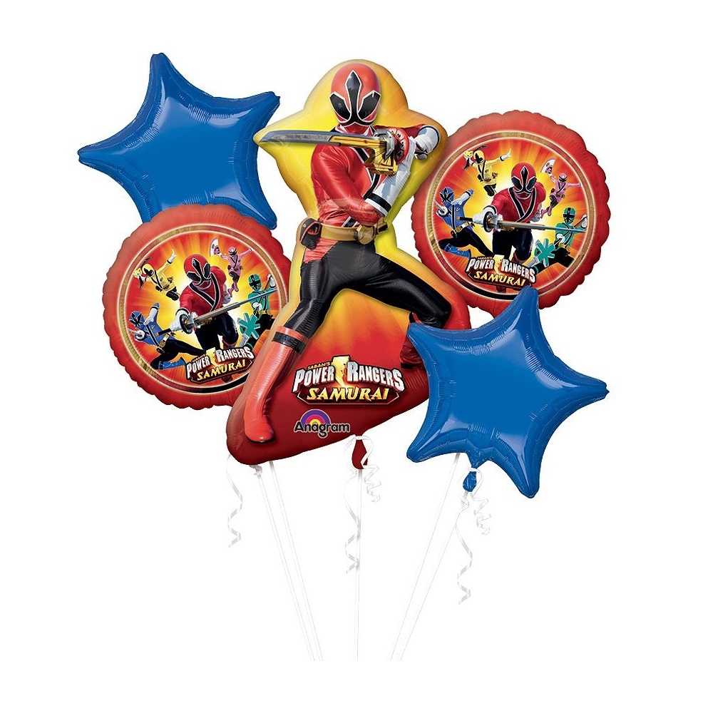 Power Rangers Samurai Helium Balloon Bouquet