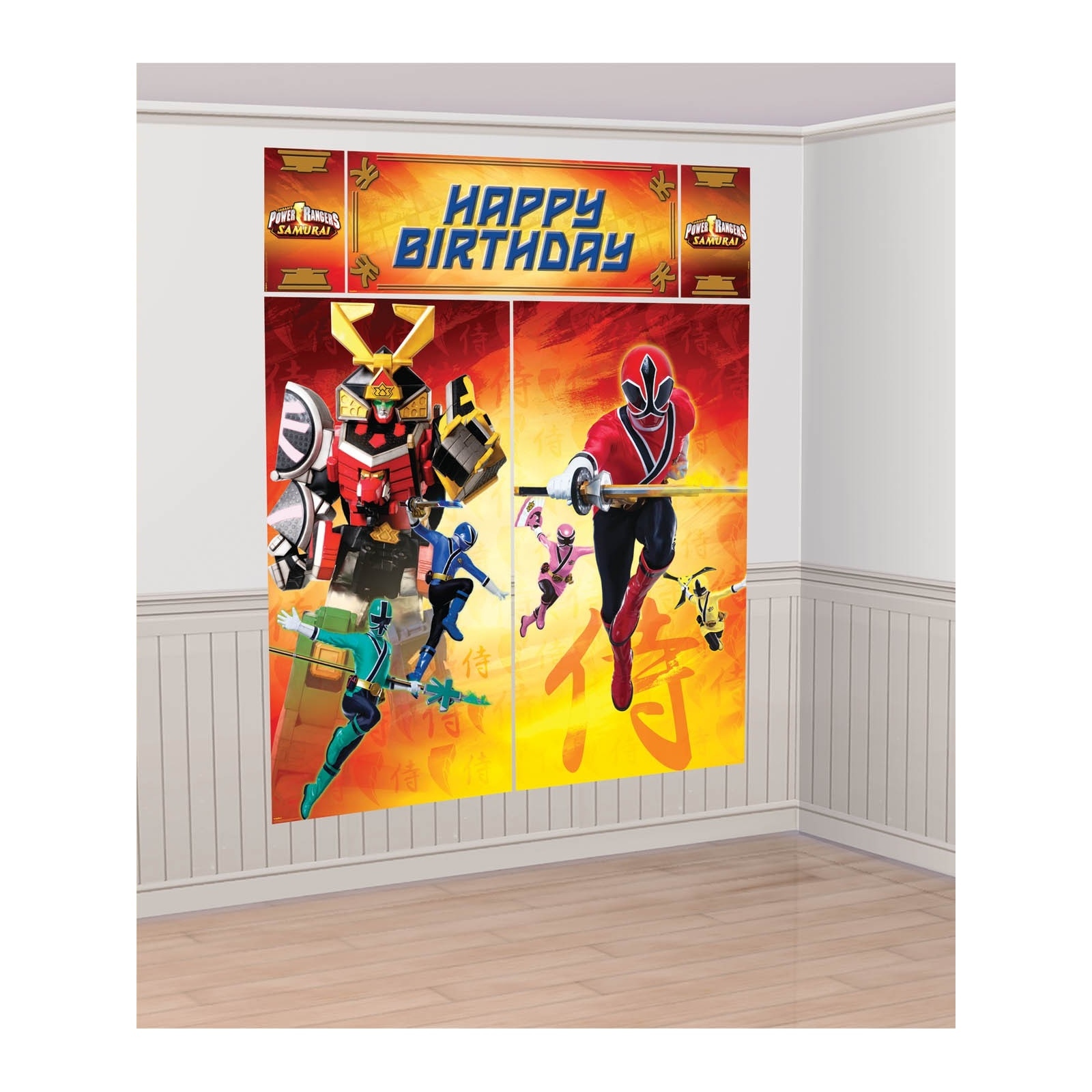 Power Rangers Samurai Scene Setter Wall Decorations