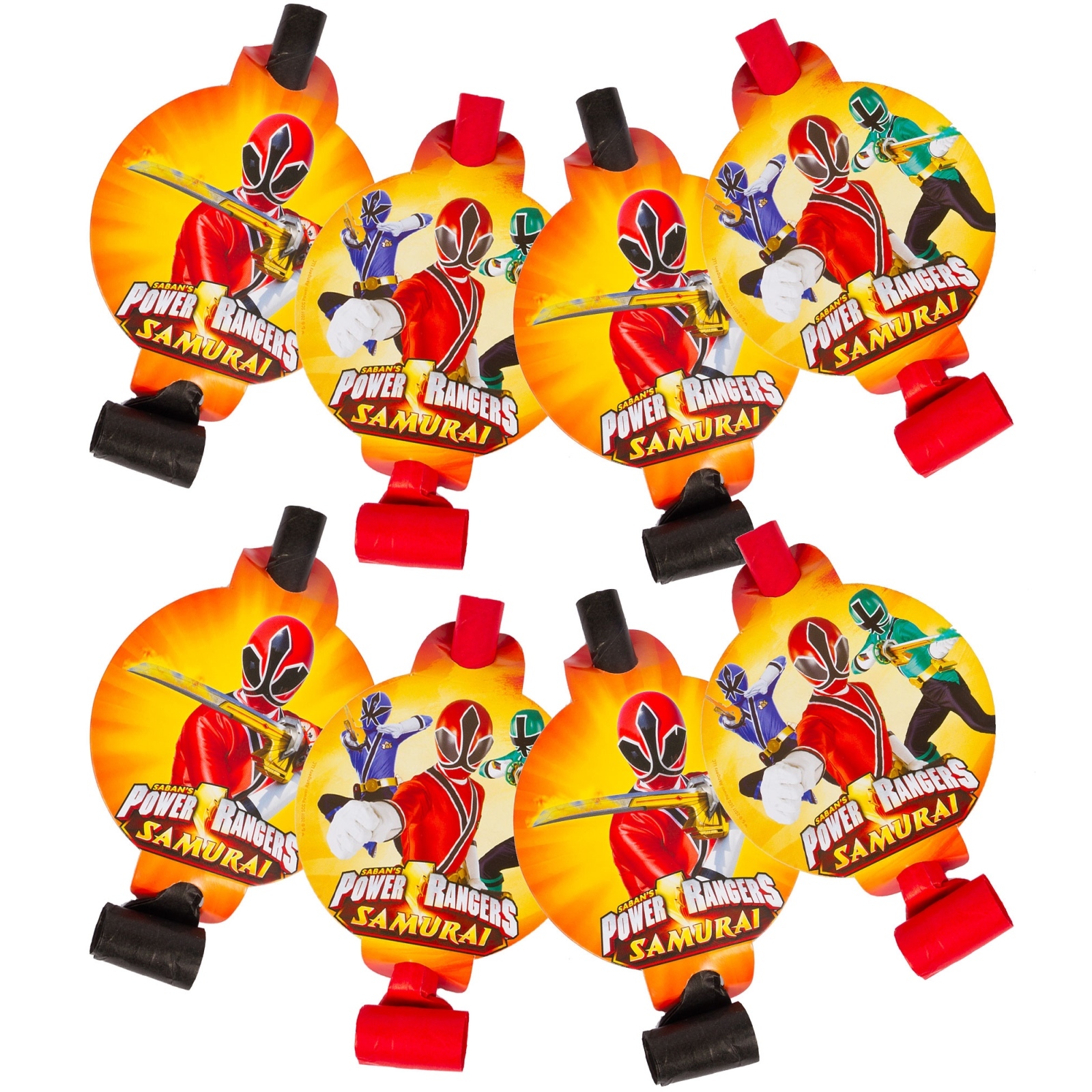 Power Rangers Samurai Party Blowers (Pack of 8)