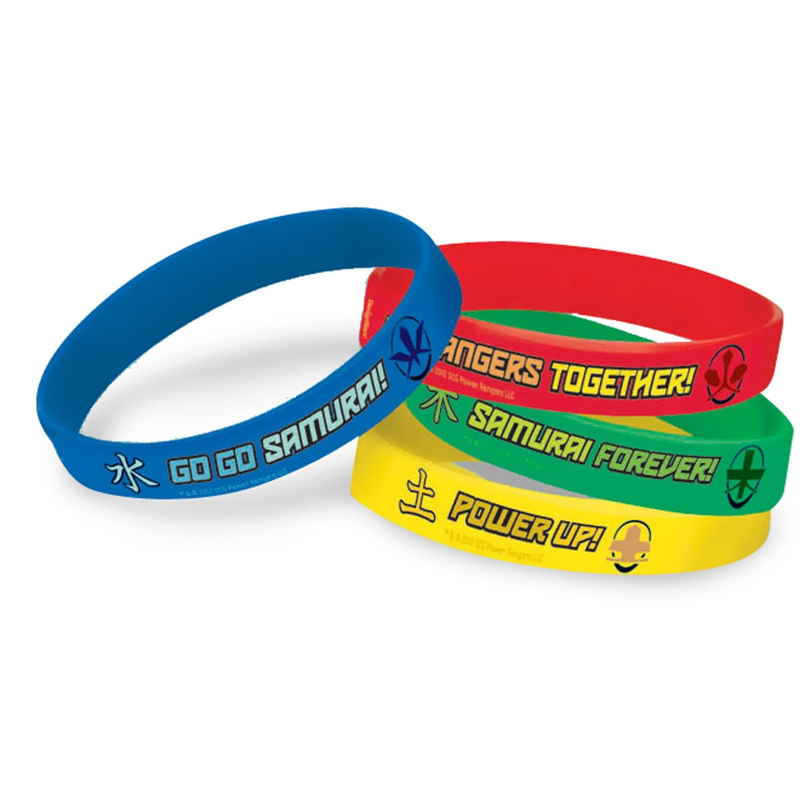 Power Rangers Samurai Wristbands (Pack of 4)