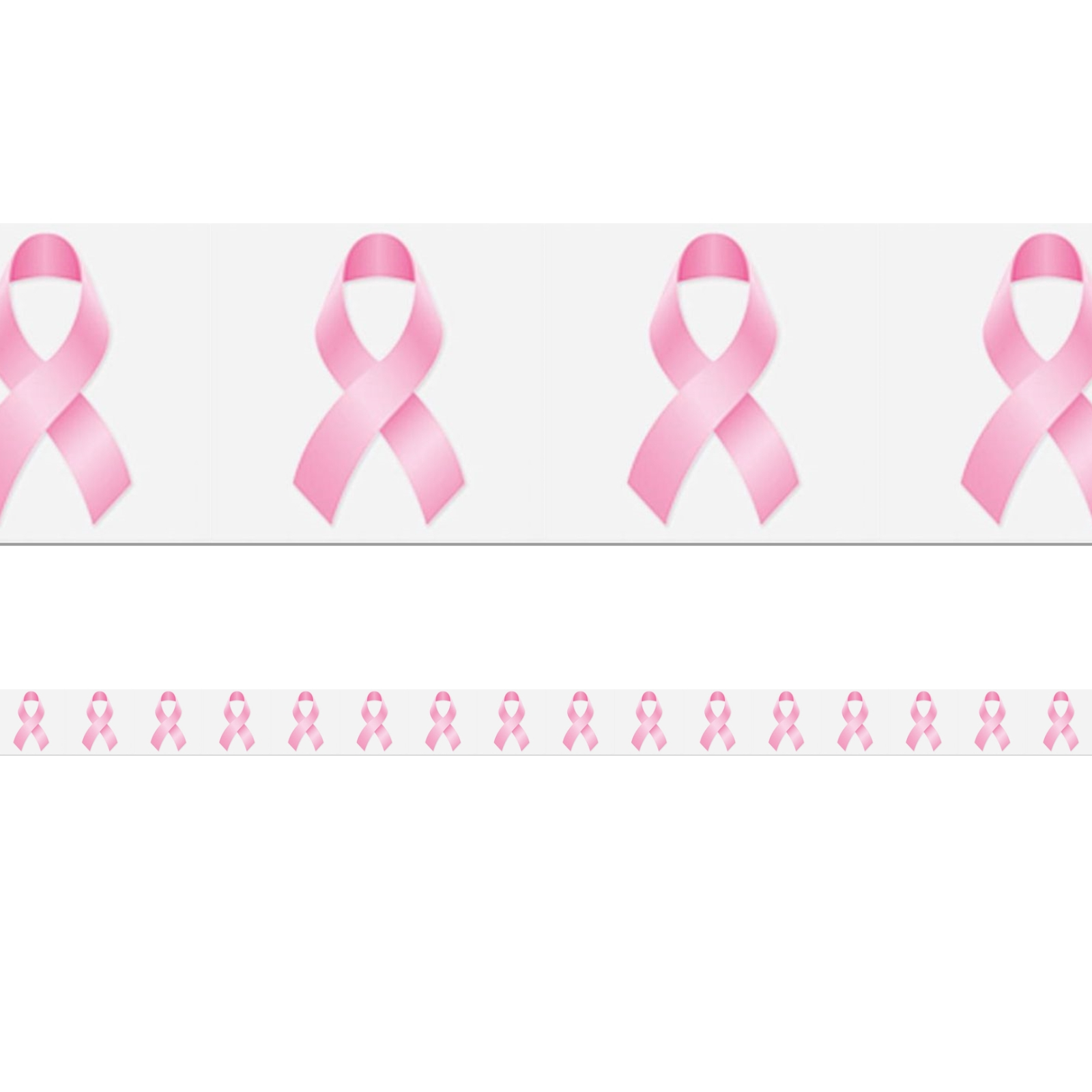 Pink Ribbon Breast Cancer Awareness Plastic Party Tape 