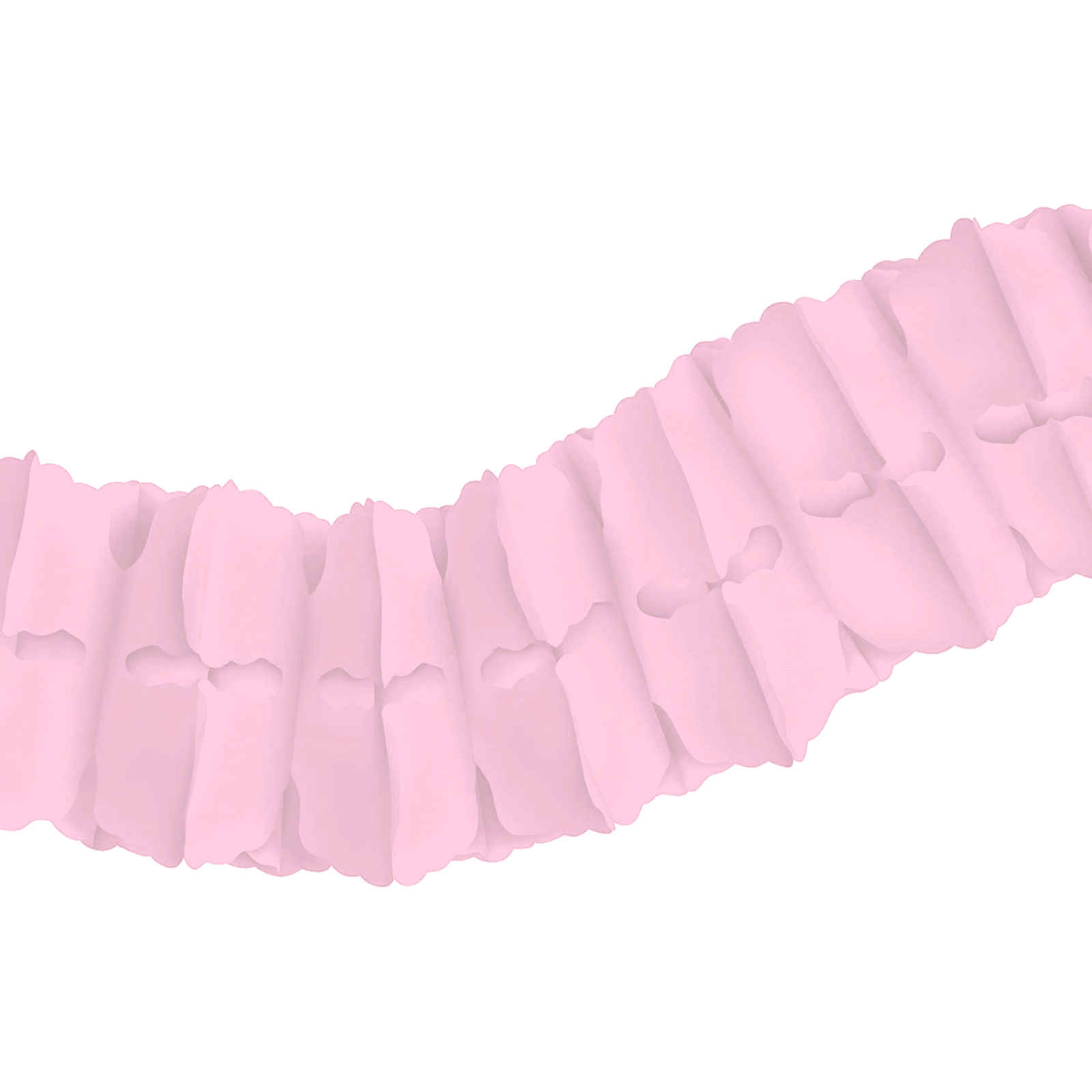 Light Pink Leaf Tissue Paper Honeycomb Garland (3.7m)