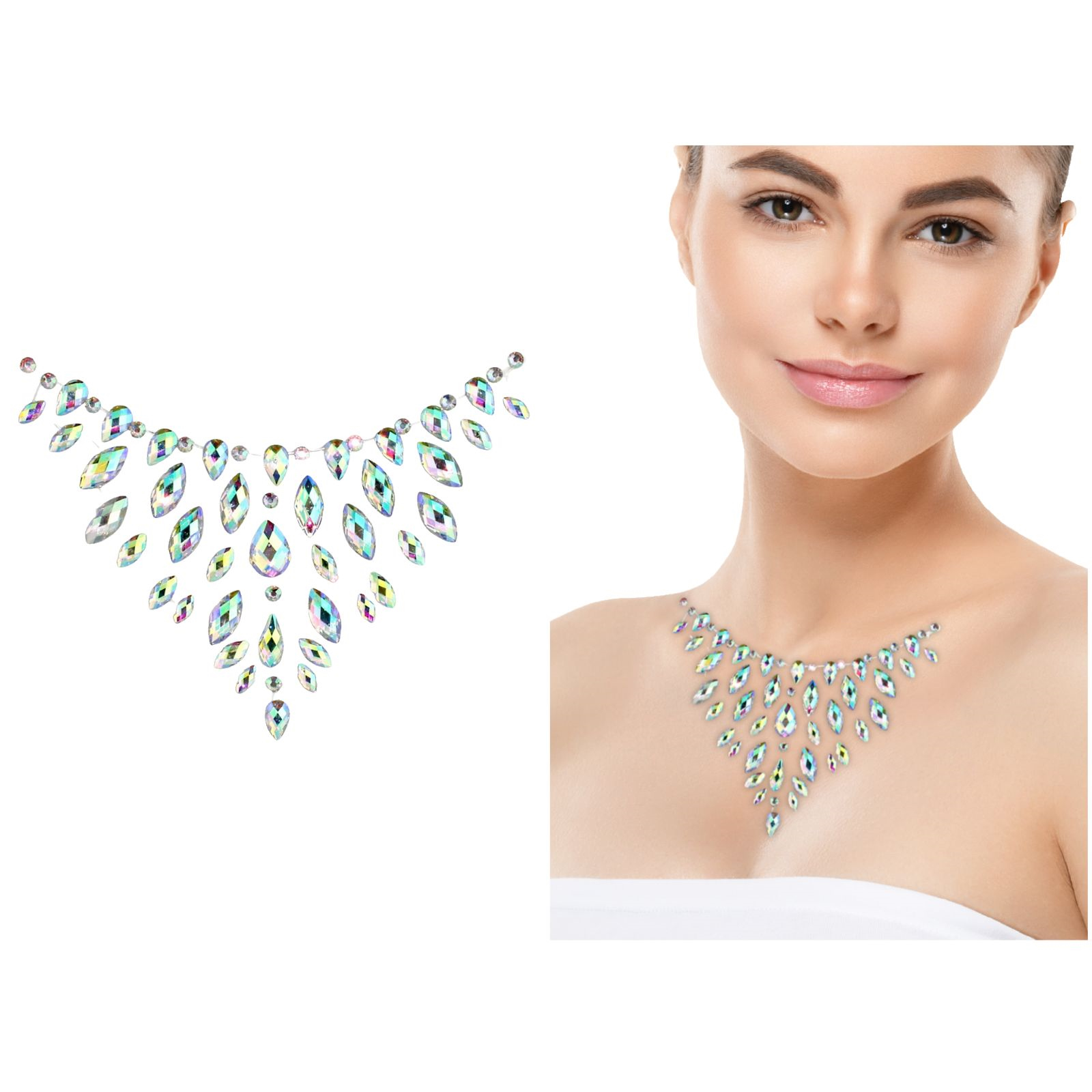 Silver Crystal Body Jewels