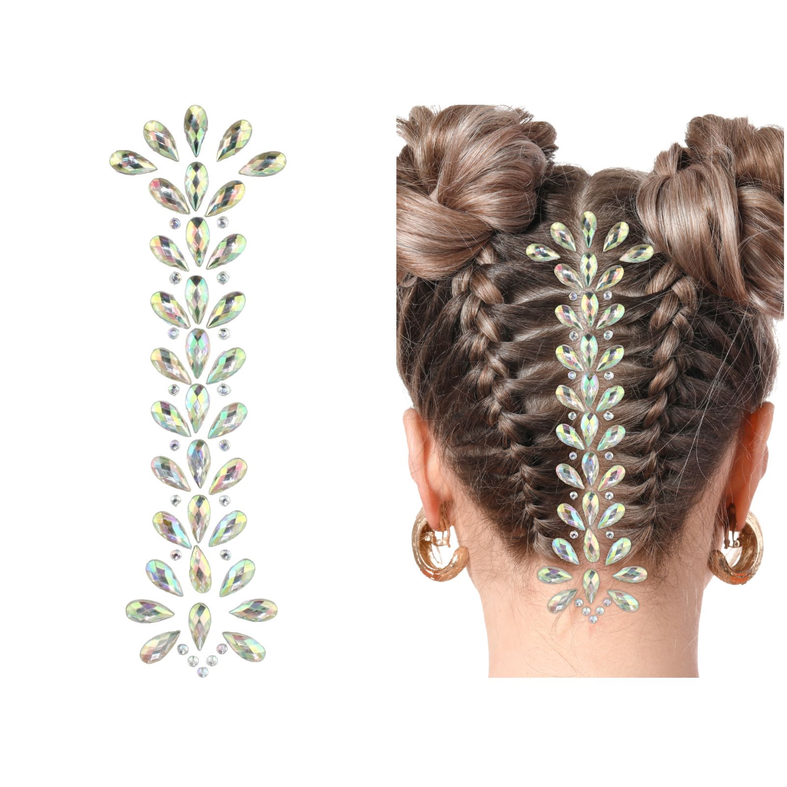Silver Diamonte Hair Jewels 