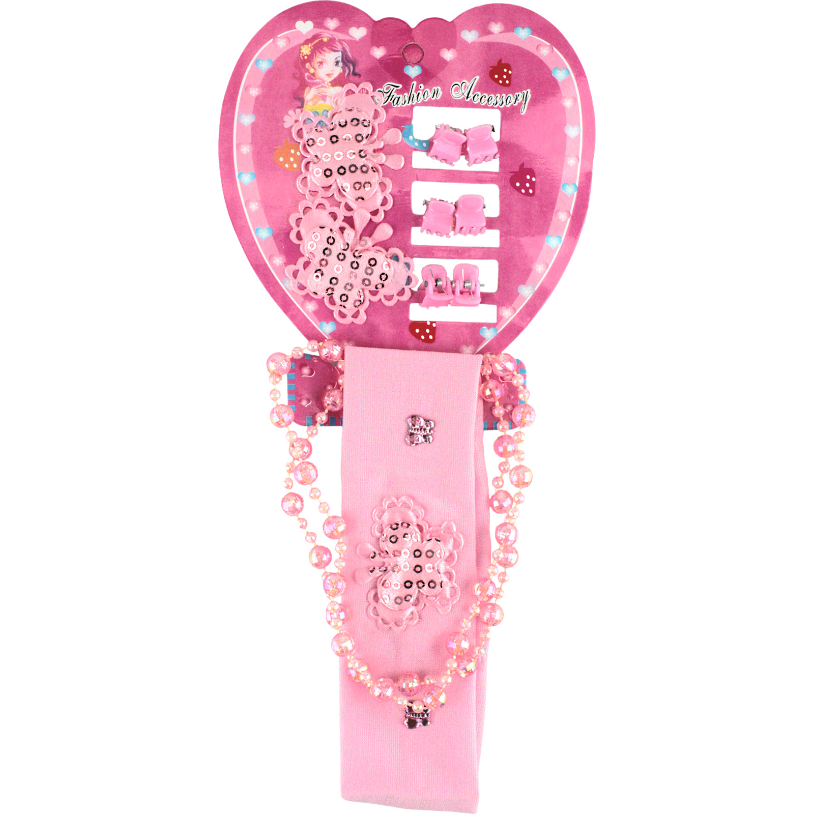 Sparkle Butterfly Necklace & Accessories Set (1 Only)