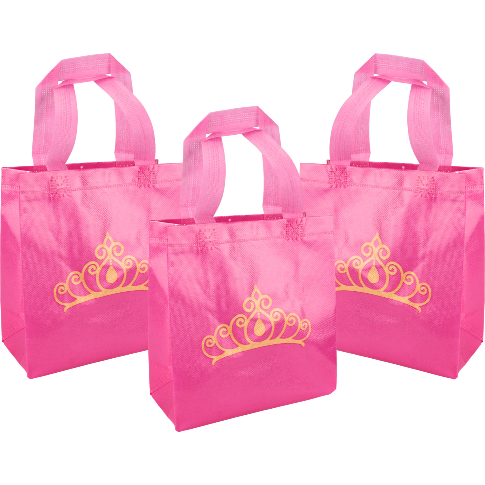 Princess Tiara Party Tote Bags (Pack of 12)