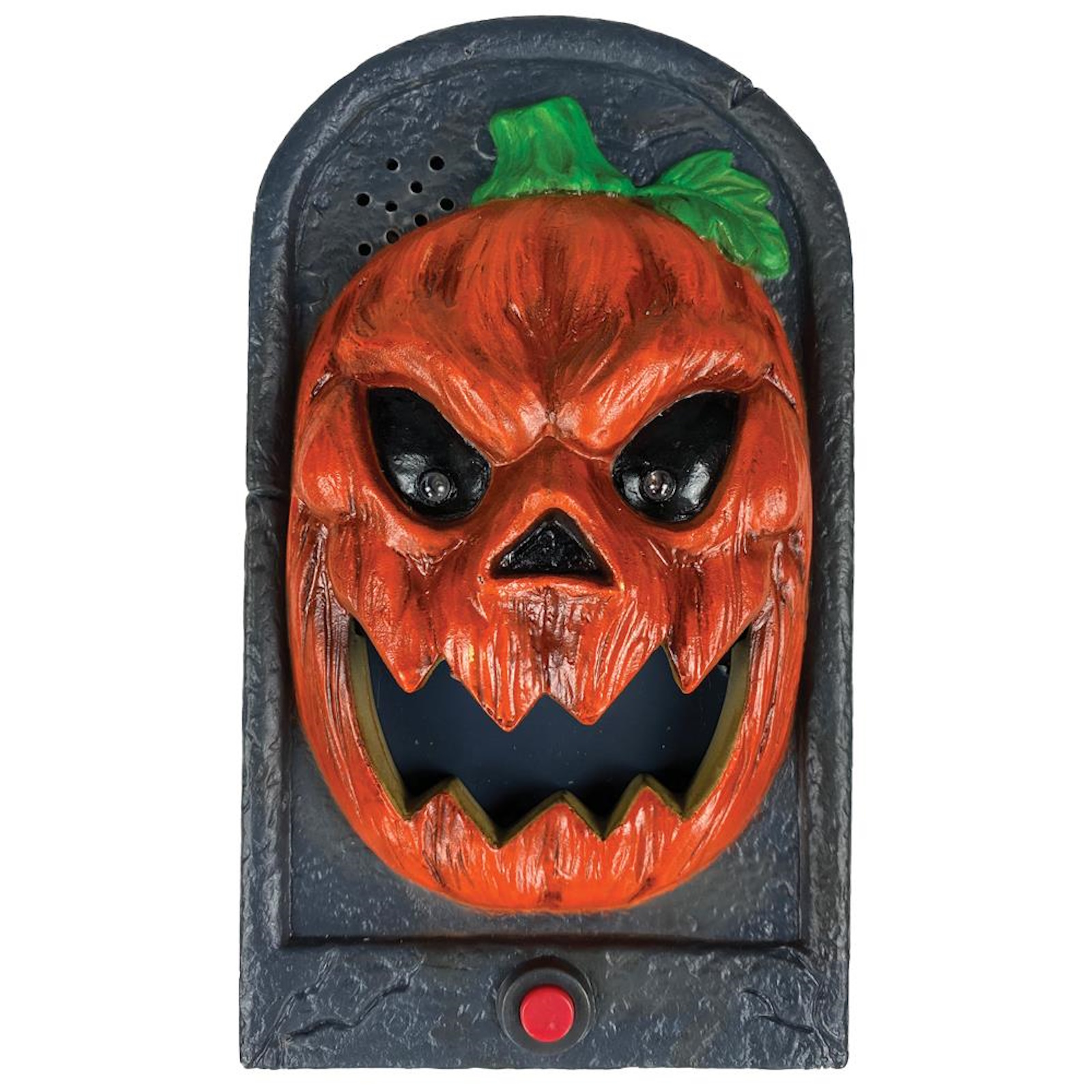 Doorbell Pumpkin Light Up Animated Halloween Prop