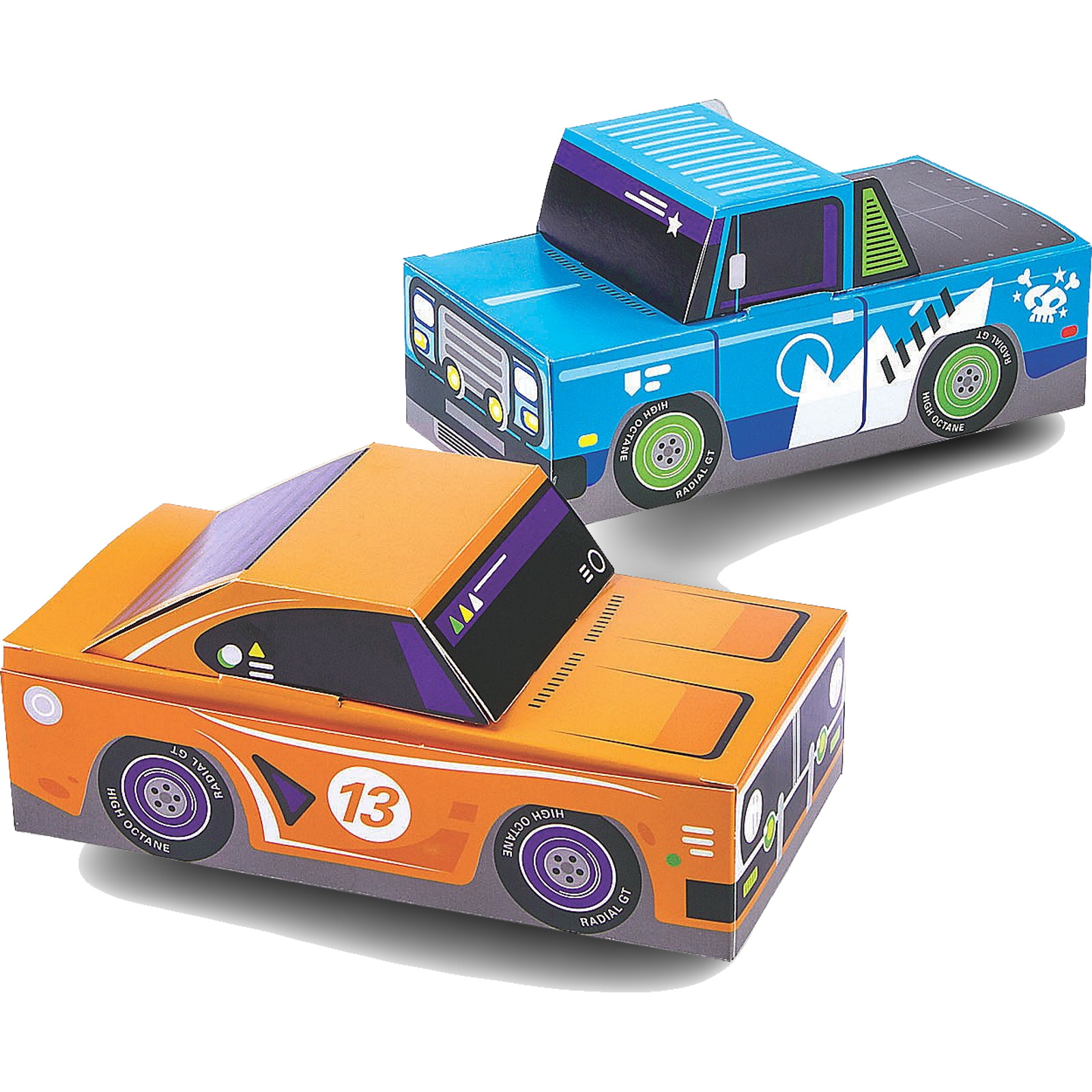 Cars & Trucks Lolly/Treat Boxes (Pack of 12)