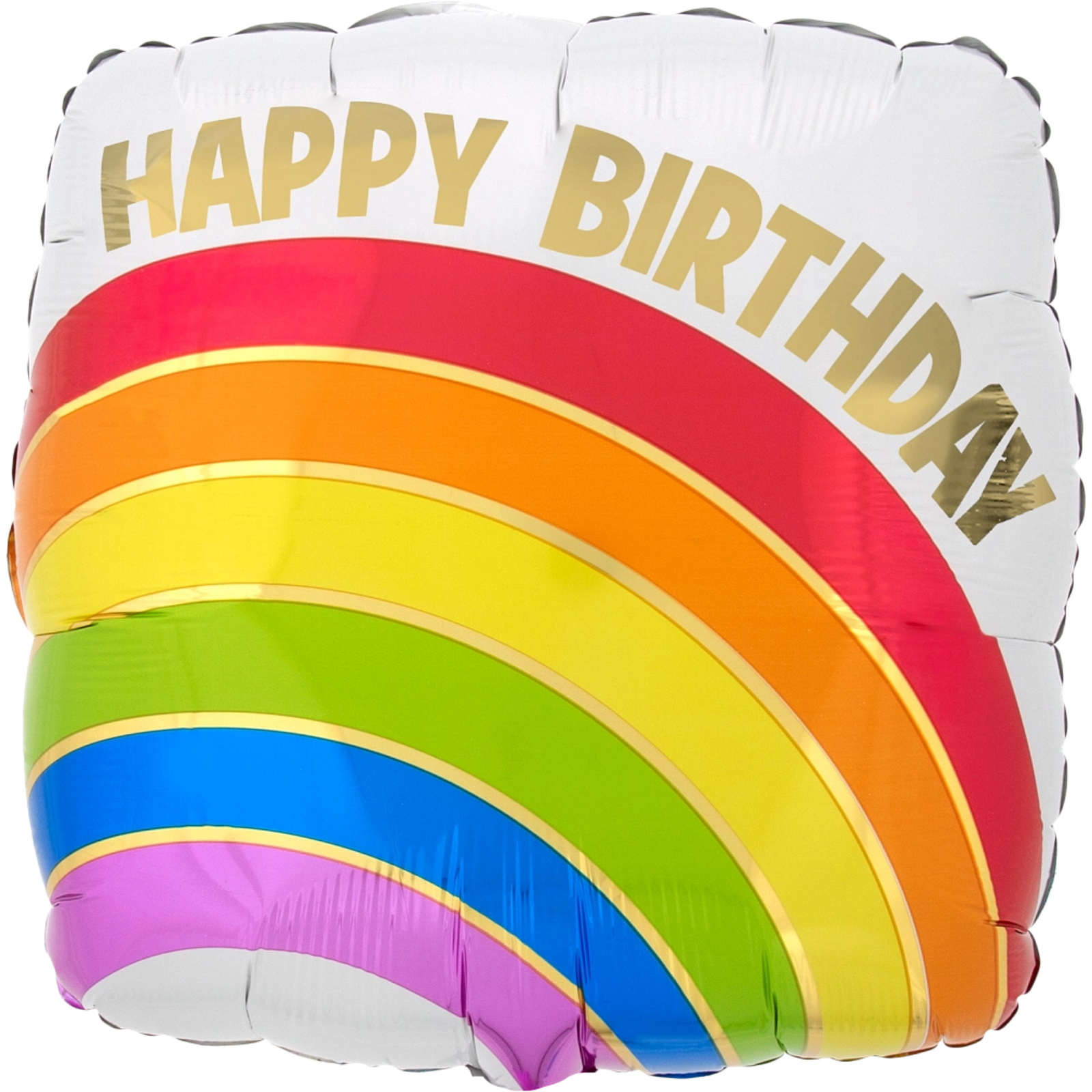 Happy Birthday Rainbow Foil Helium Balloon 