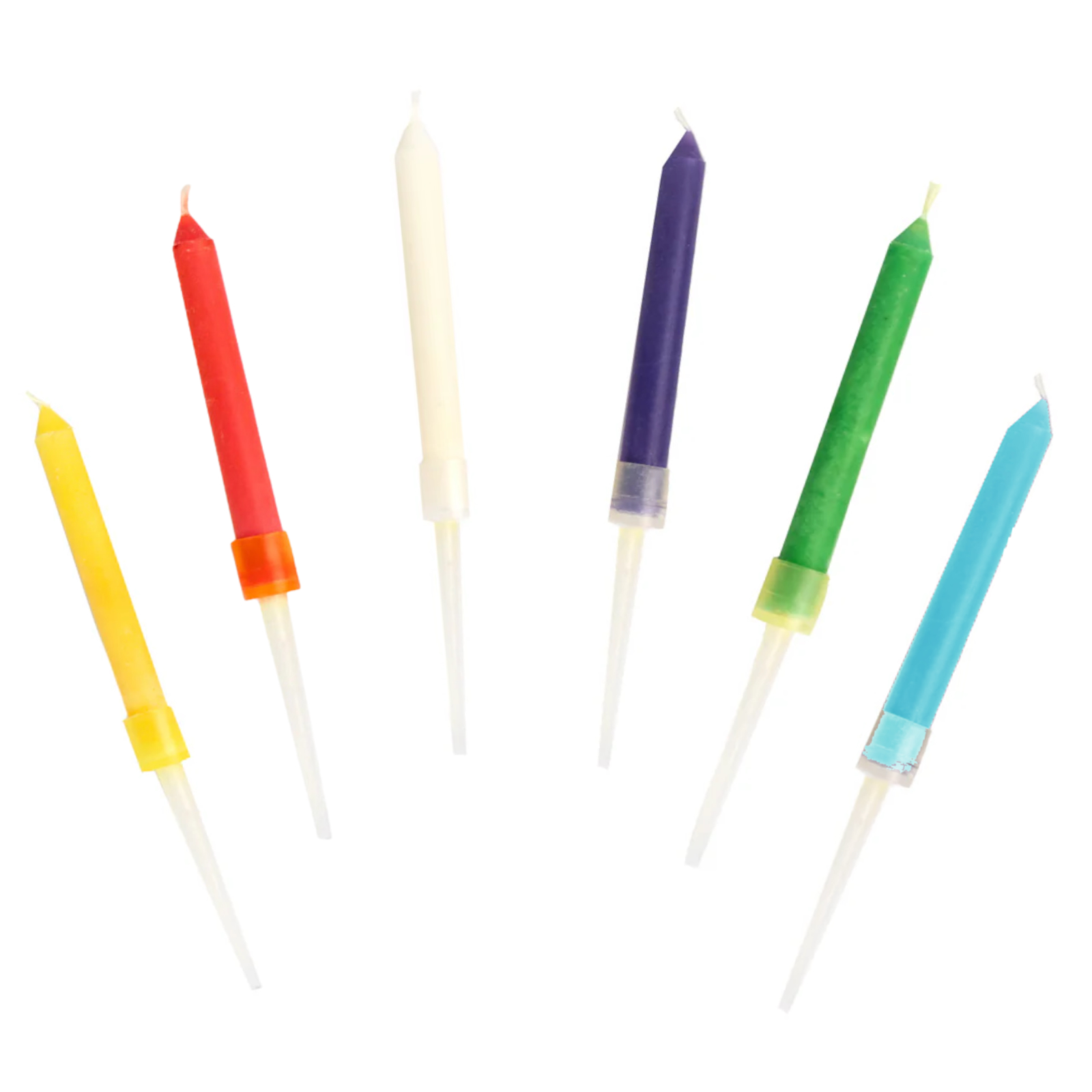 Talking Tables Rainbow Birthday Candles With Coloured Flames (Pack of 12)  