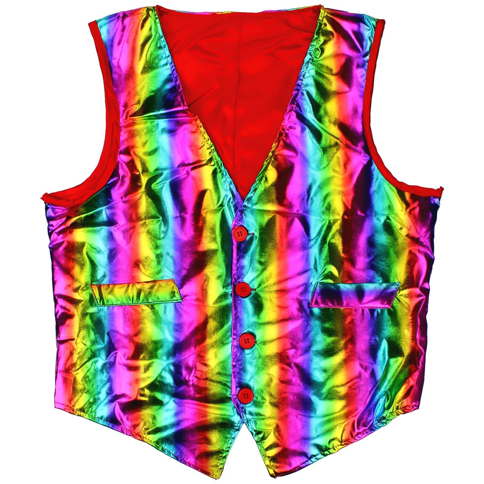 Medium/Large Shiny Rainbow Waistcoat