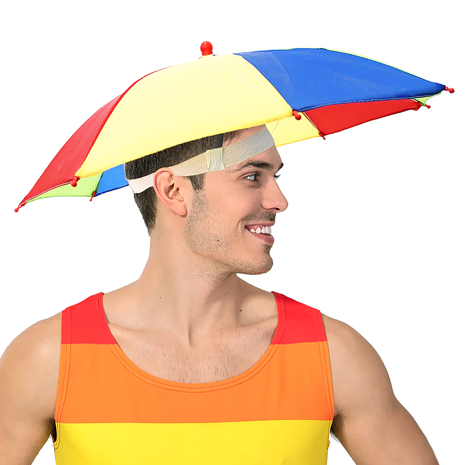 Rainbow Umbrella Hat