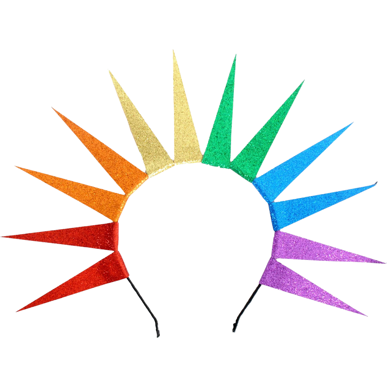 Rainbow Spiked Halo Headband
