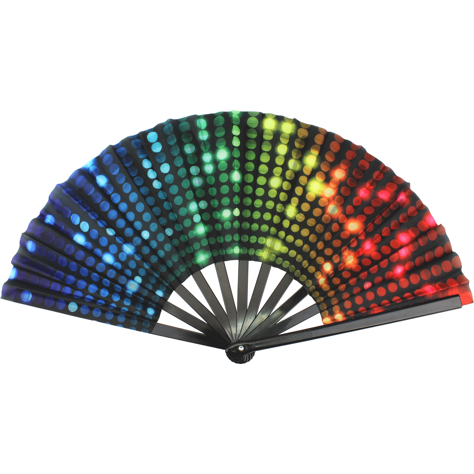 Giant Rainbow Printed Disco Lights Fan