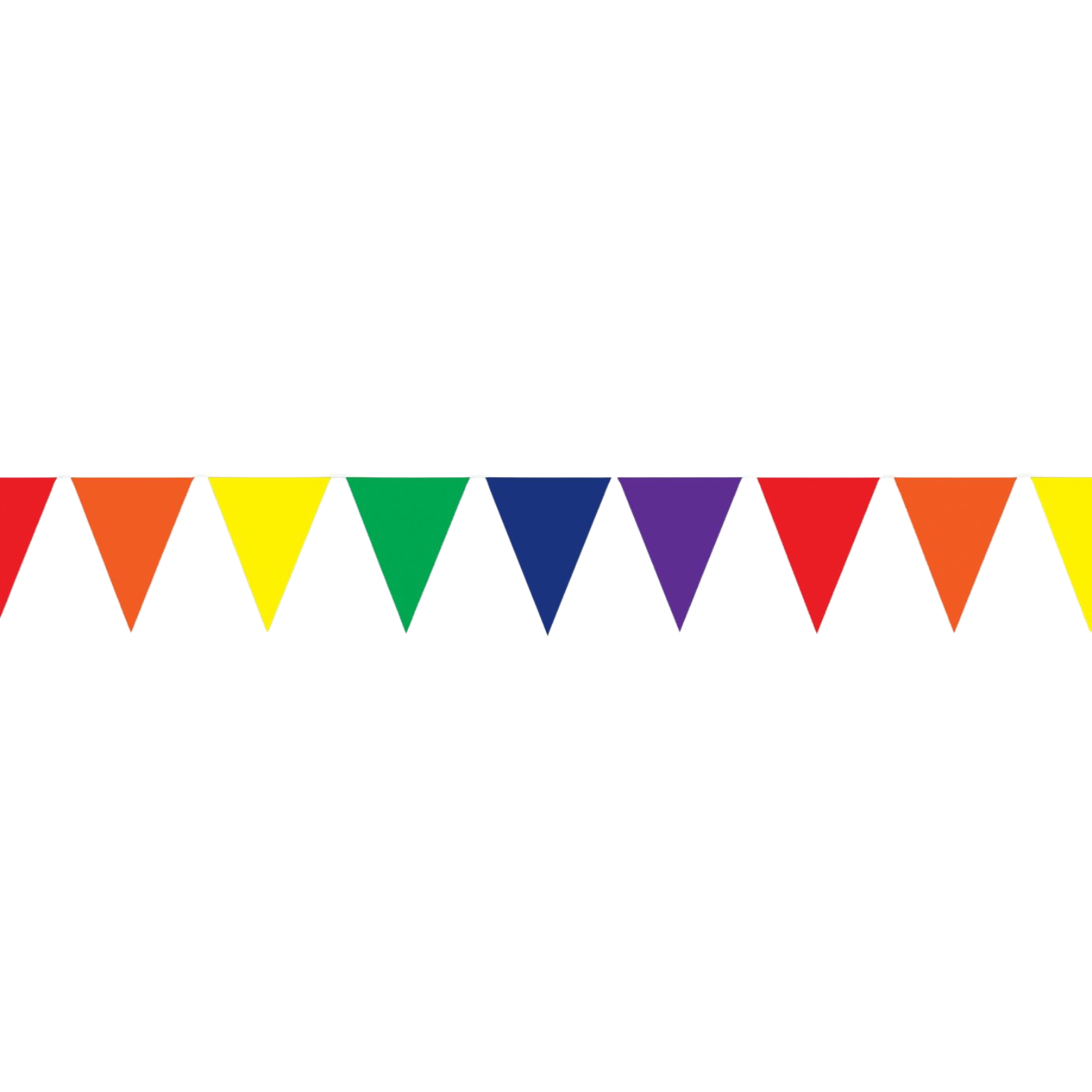 Rainbow Plastic Flag Banner 3m
