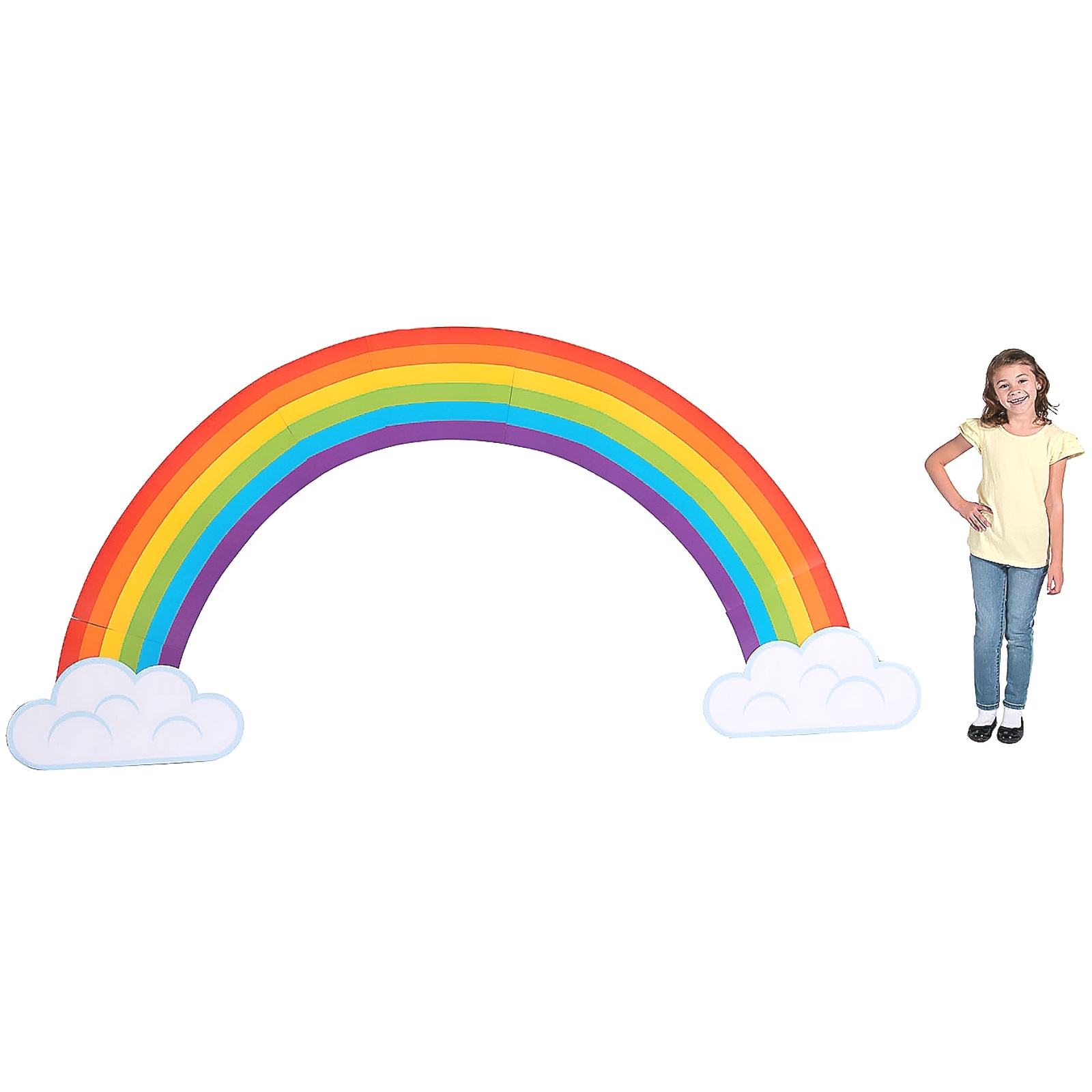 Large Build-A-Rainbow Cutout Decorations