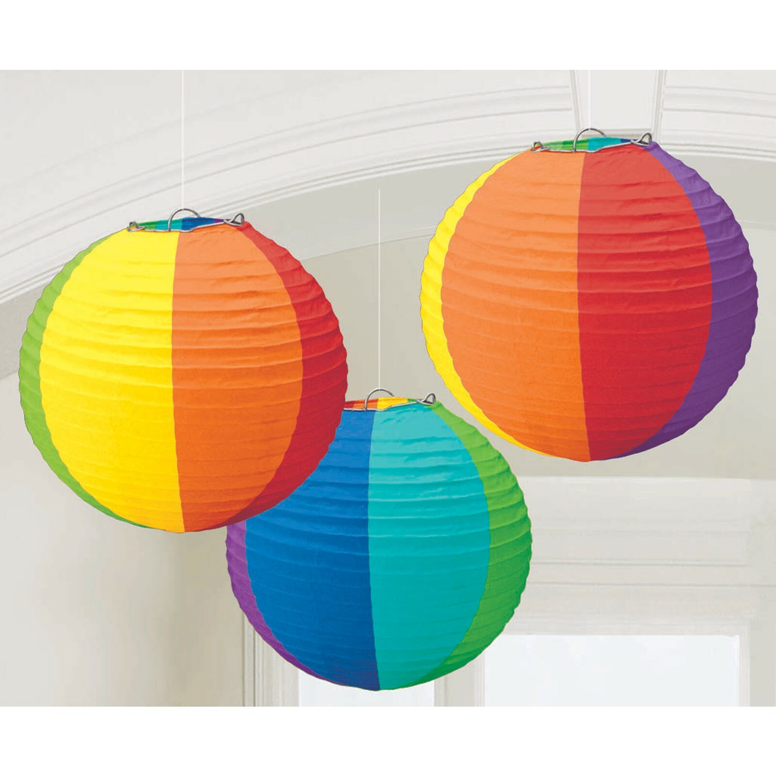 Paper Lanterns Rainbow (Pack of 3)