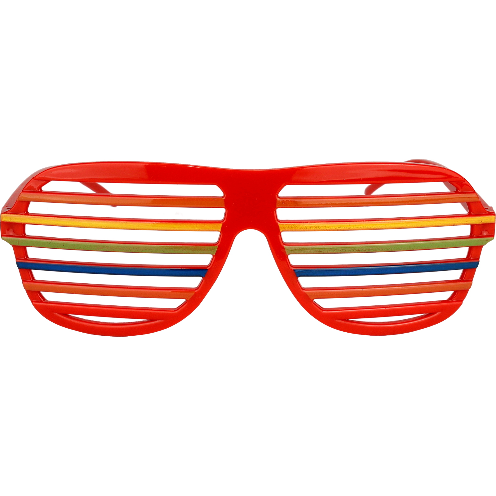 Rainbow Carnival Shutter Shade Party Glasses