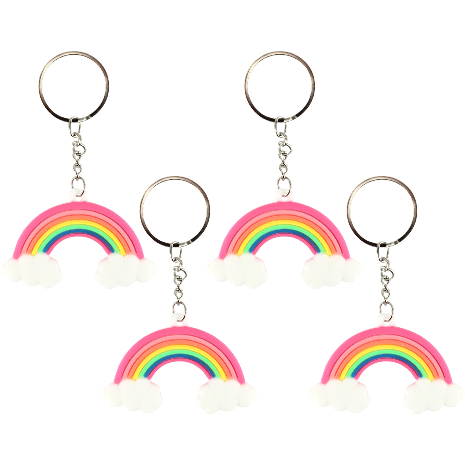 Rainbow Cloud Keychains (Pack of 12)