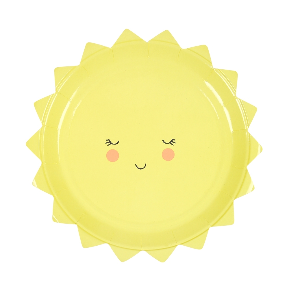 Meri Meri Sun Small Paper Plates (Pack of 12)