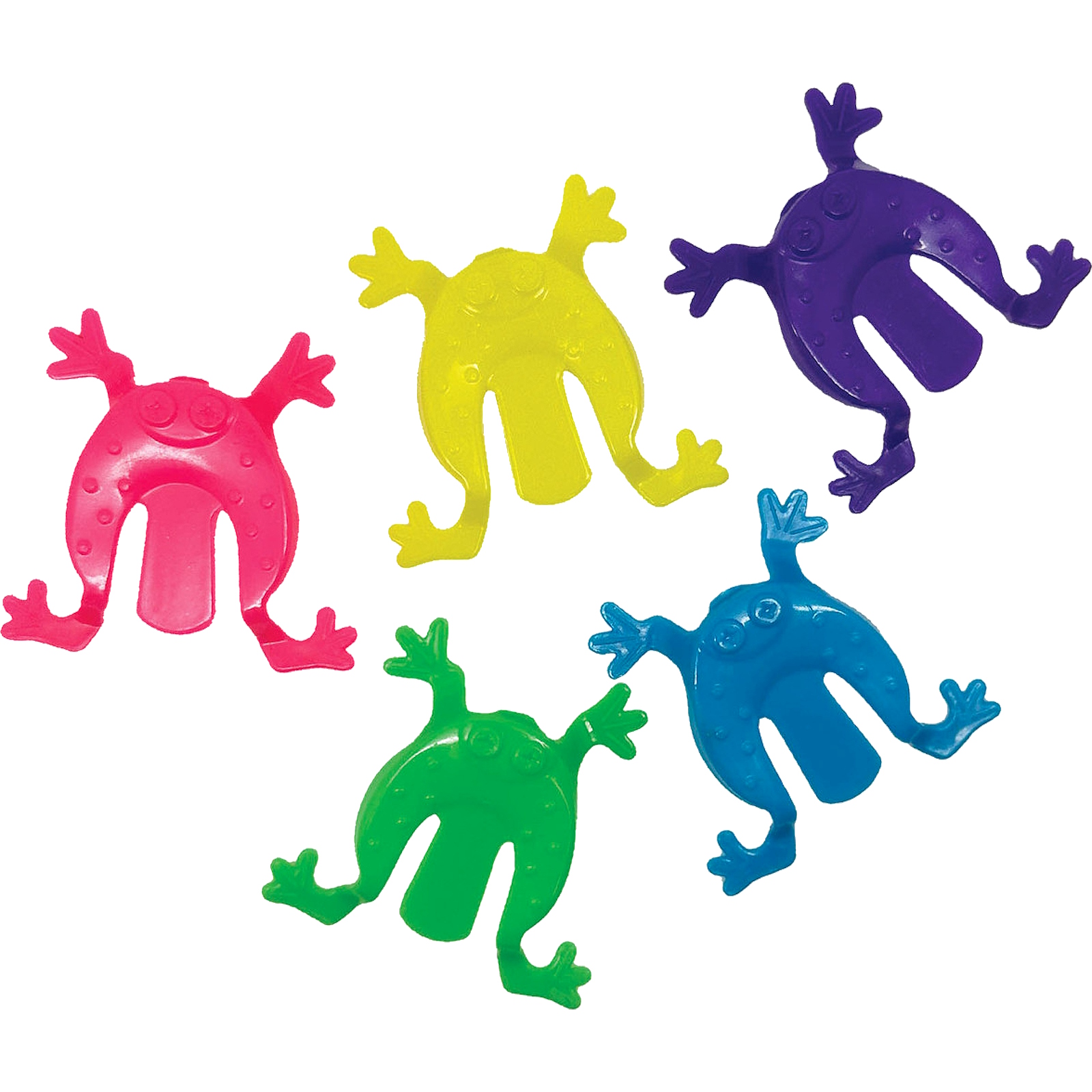 Assorted Plastic Jumping Frogs (Pack of 90)