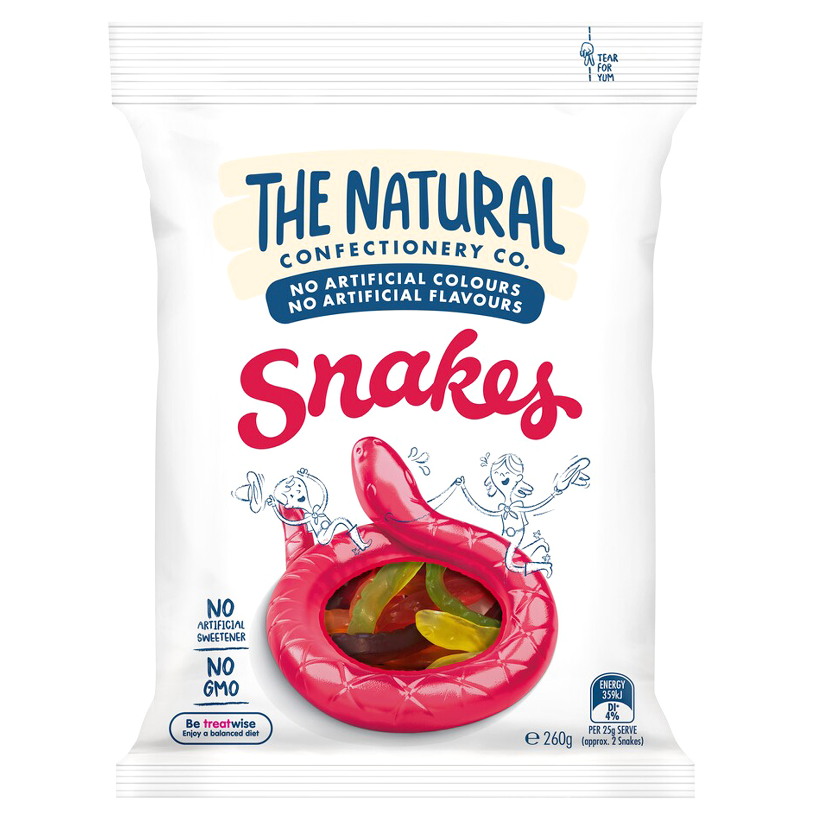The Natural Confectionery Co. Snakes (260g)