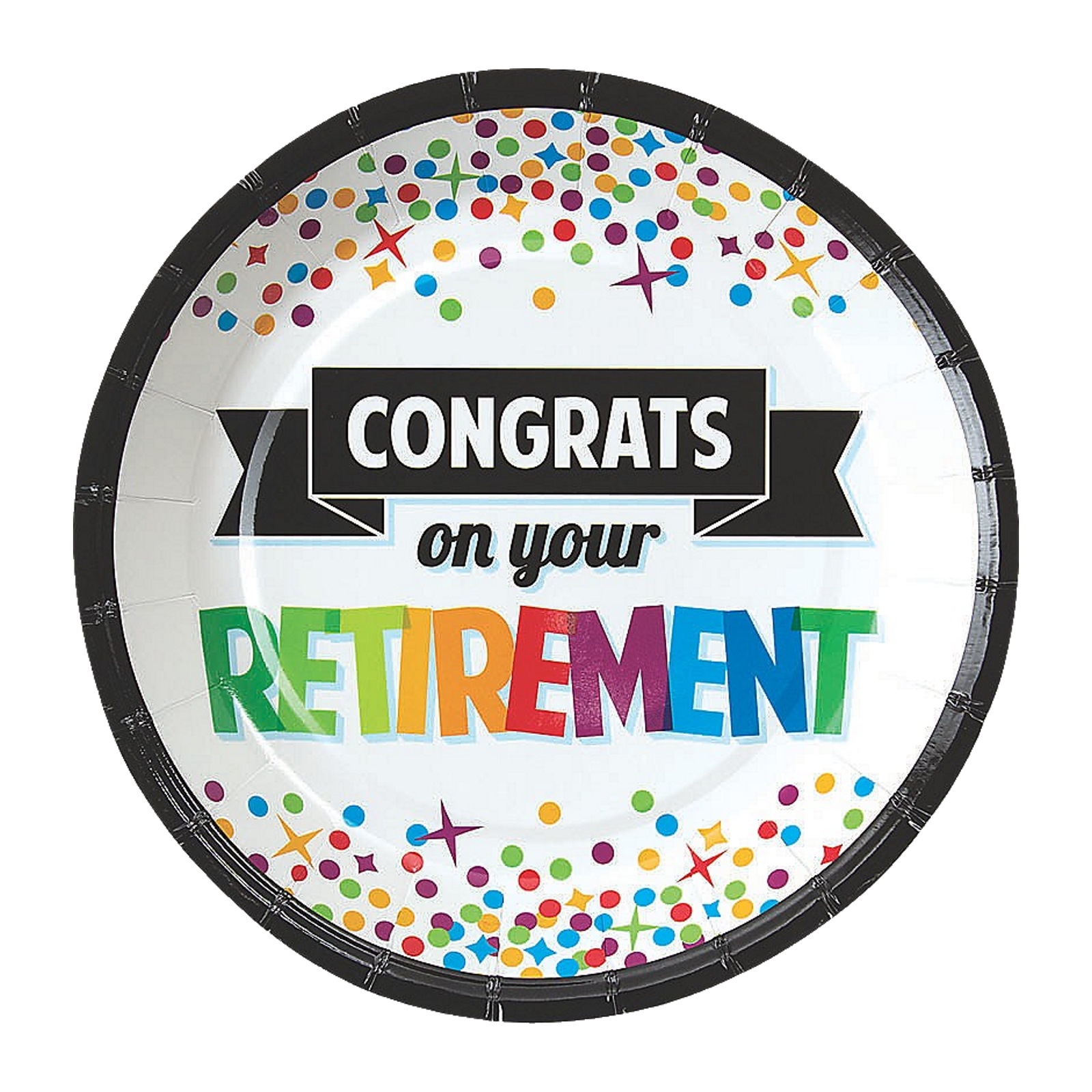 Congrats on your Retirement Small Paper Plate (Pack of 8)