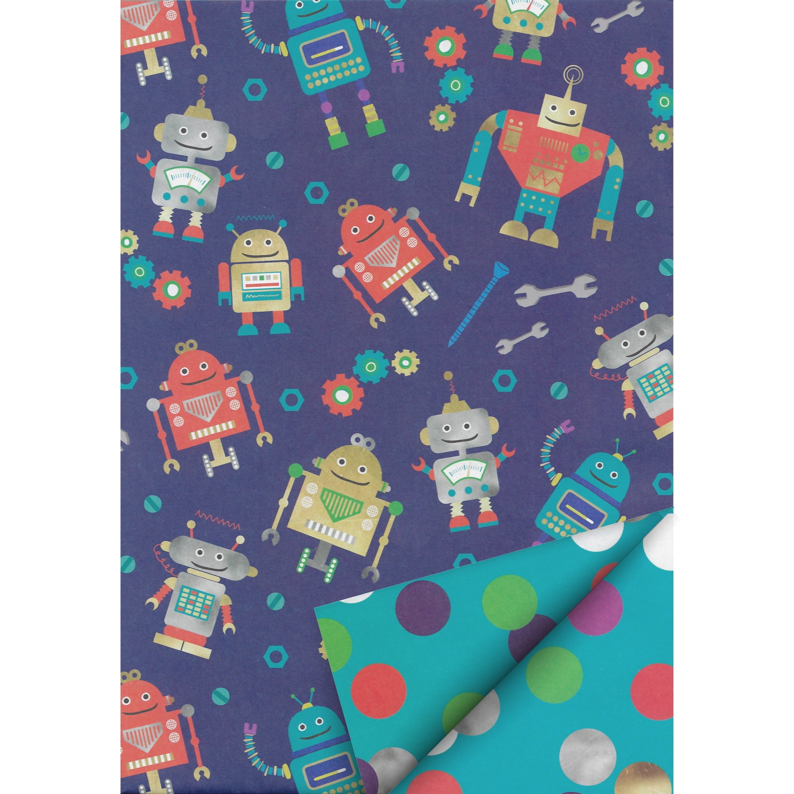 Robots Wrapping Paper (1 Sheet) 