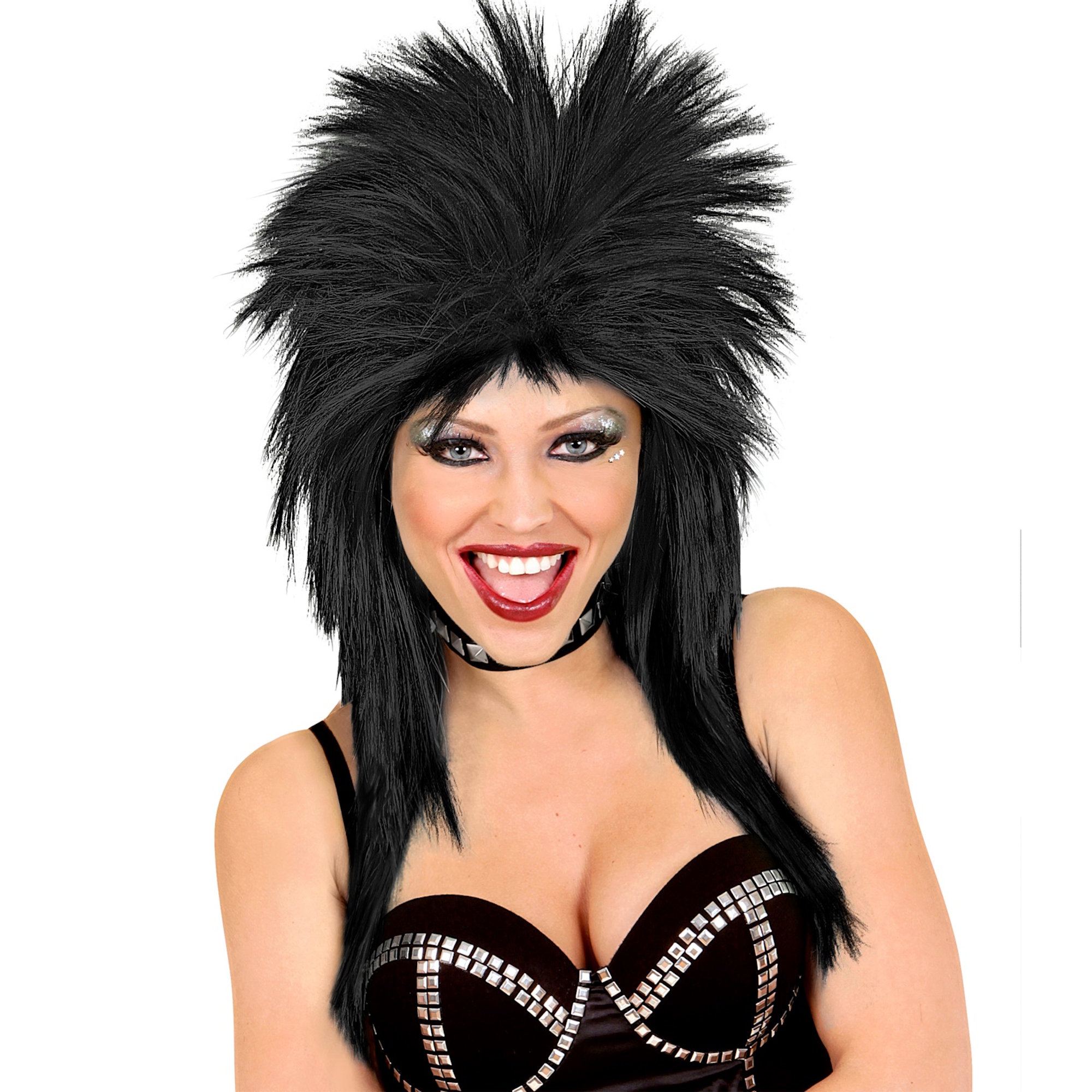 Adult Black Rockstar Wig