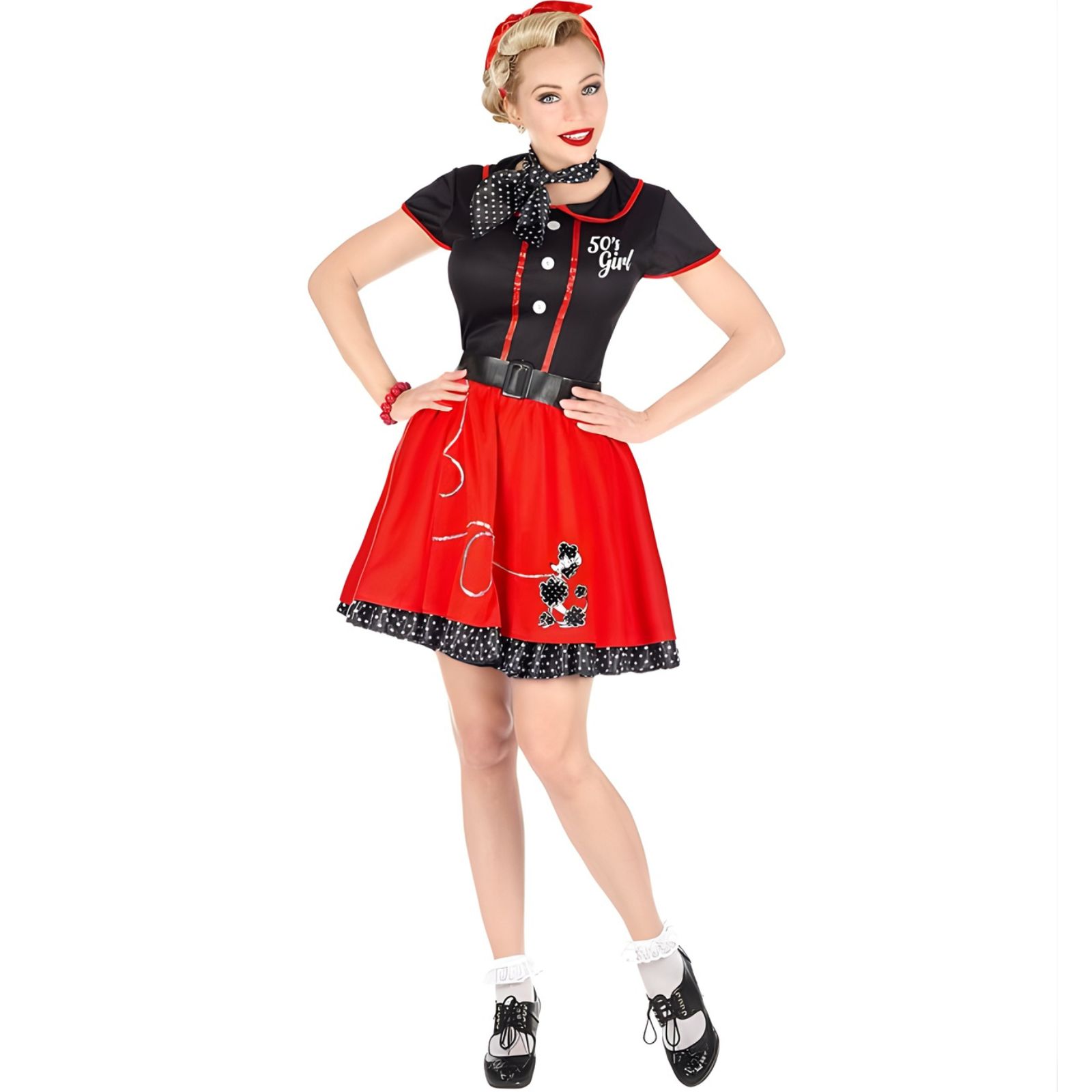 Women's 50s Girl Costume Large