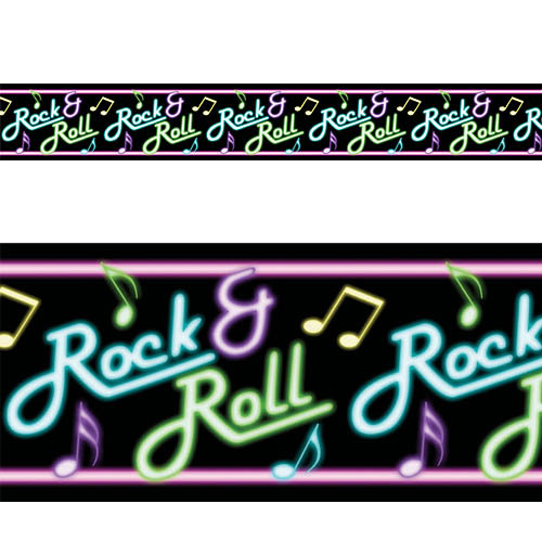 Rock and Roll Banner Roll