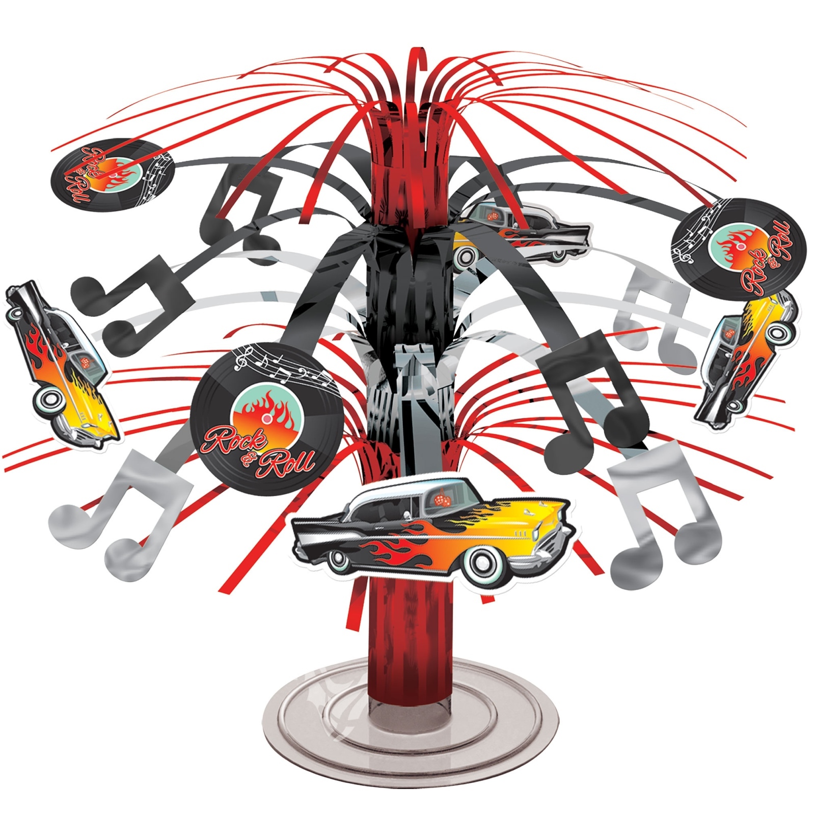 Classic 50's Rock and Roll Mini Cascade Centrepiece