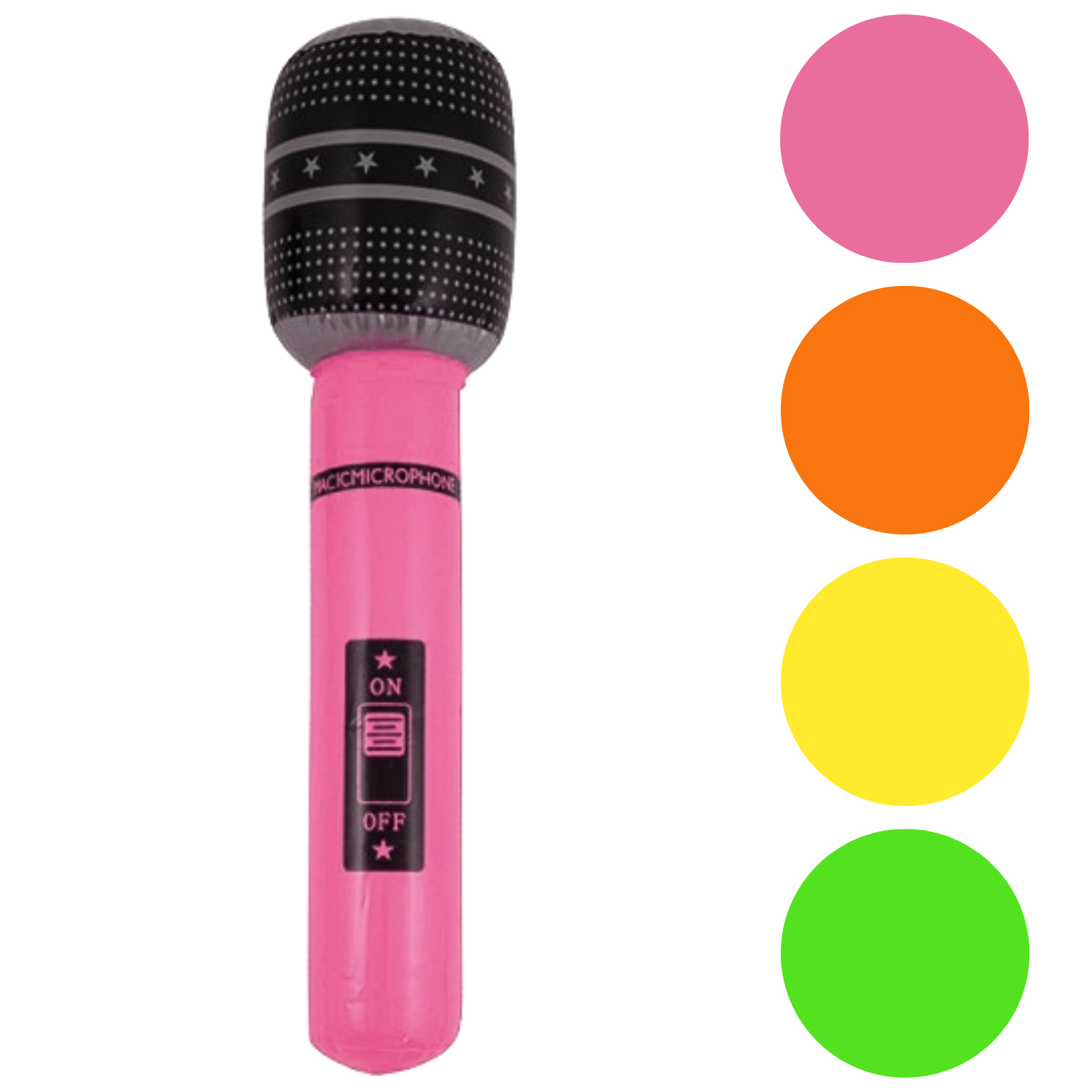 Inflatable Neon Microphone (1 Only)