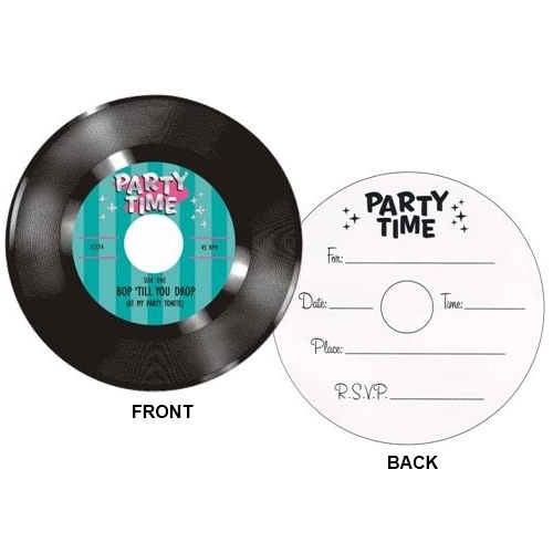 Rock and Roll Party Invitations (Pack of 10)
