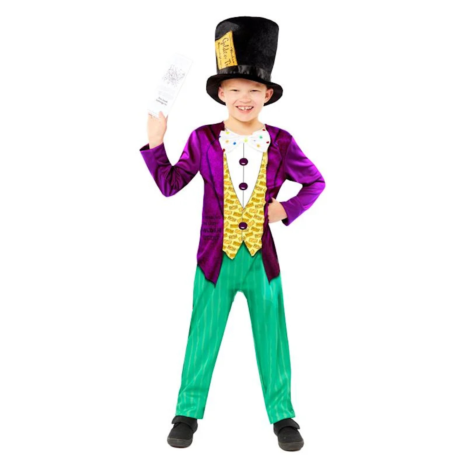 Roald Dahl Charlie and the Chocolate Factory Willy Wonka Sustainable Child Costume