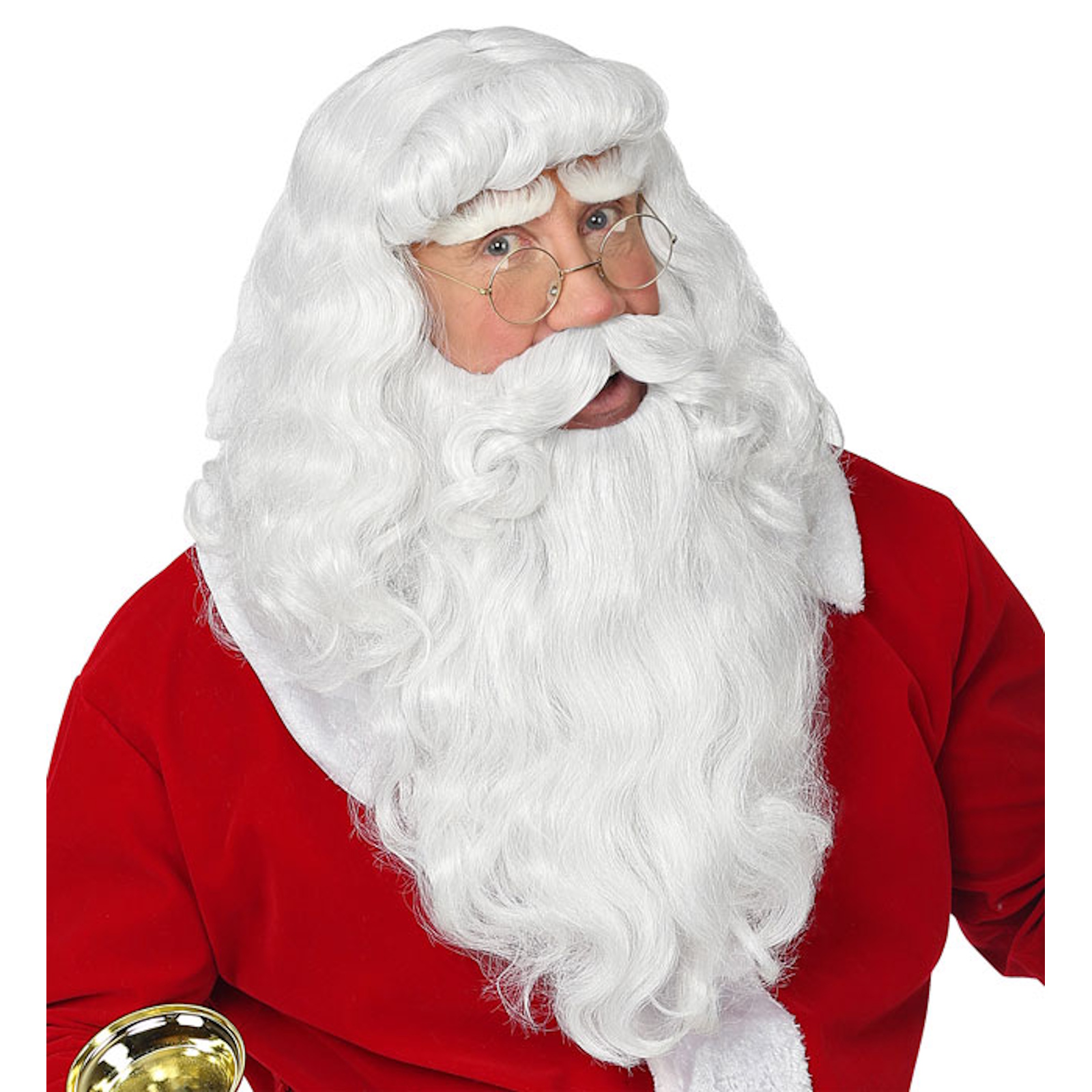 Santa Claus White Adult Wig With Beard and Moustache  