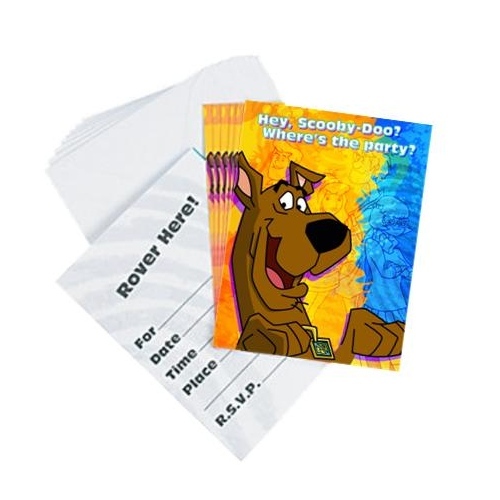 Scooby Doo Mod Mystery Party Invitations (Pack of 8)