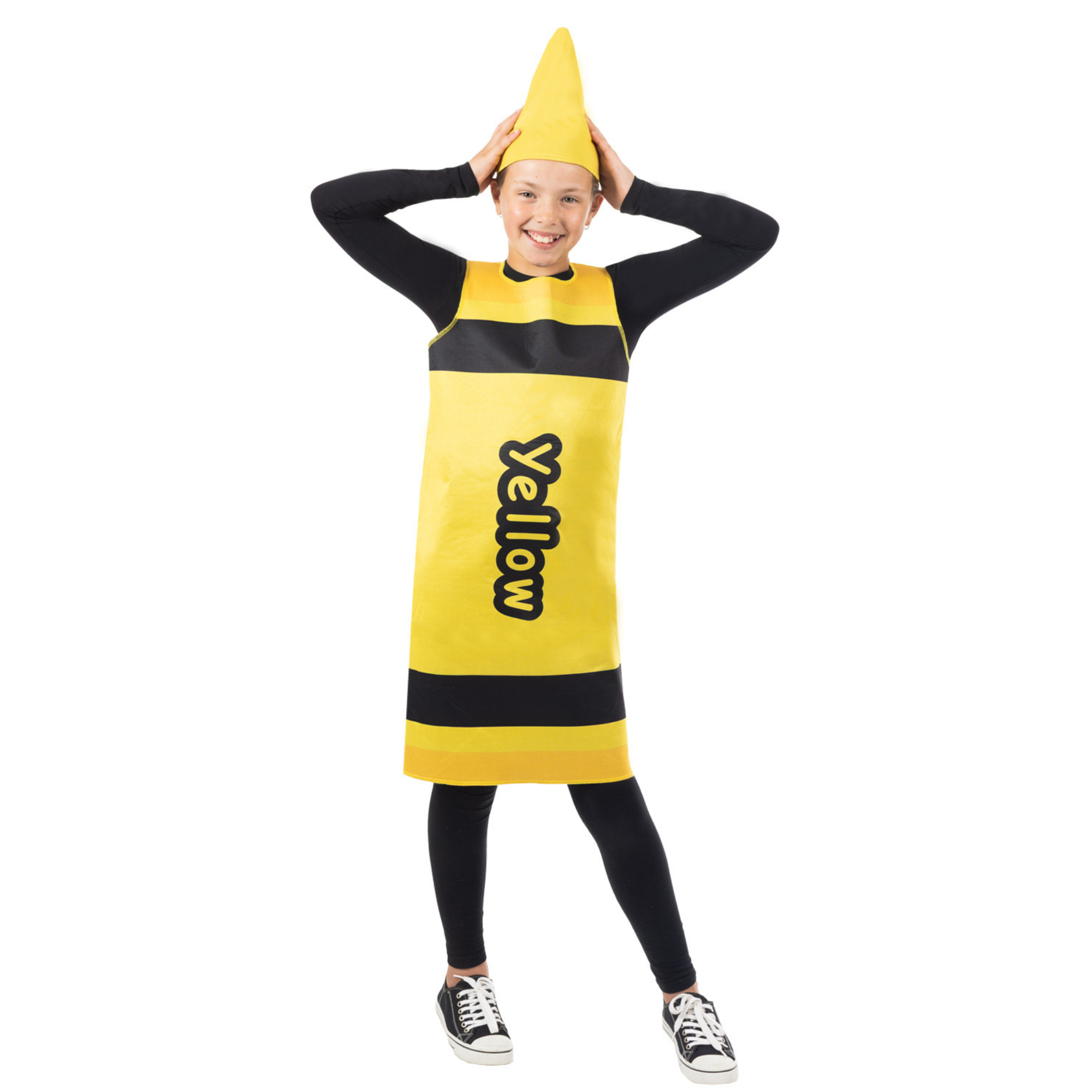 Yellow Crayon Kids Costume One Size 