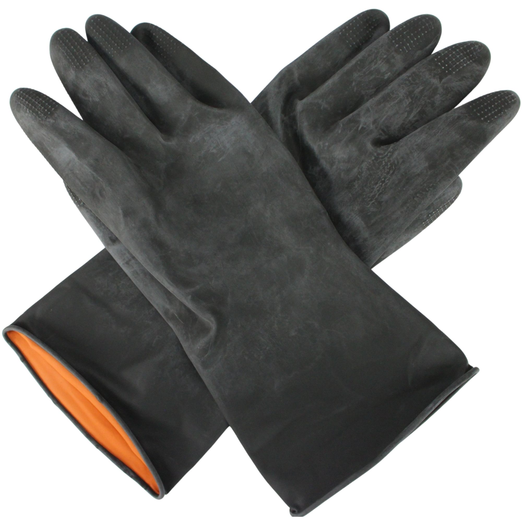 Adult Black Latex Mad Scientist Gloves