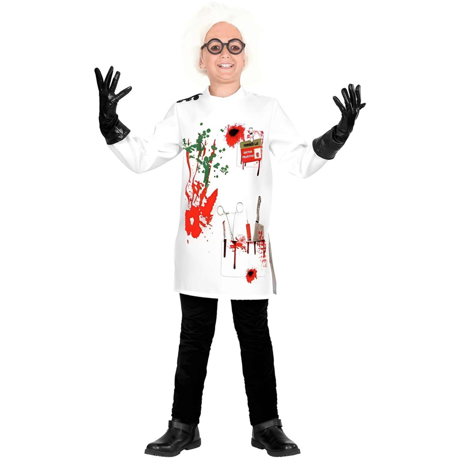 Kids Mad Scientist Costume 8-10 Years