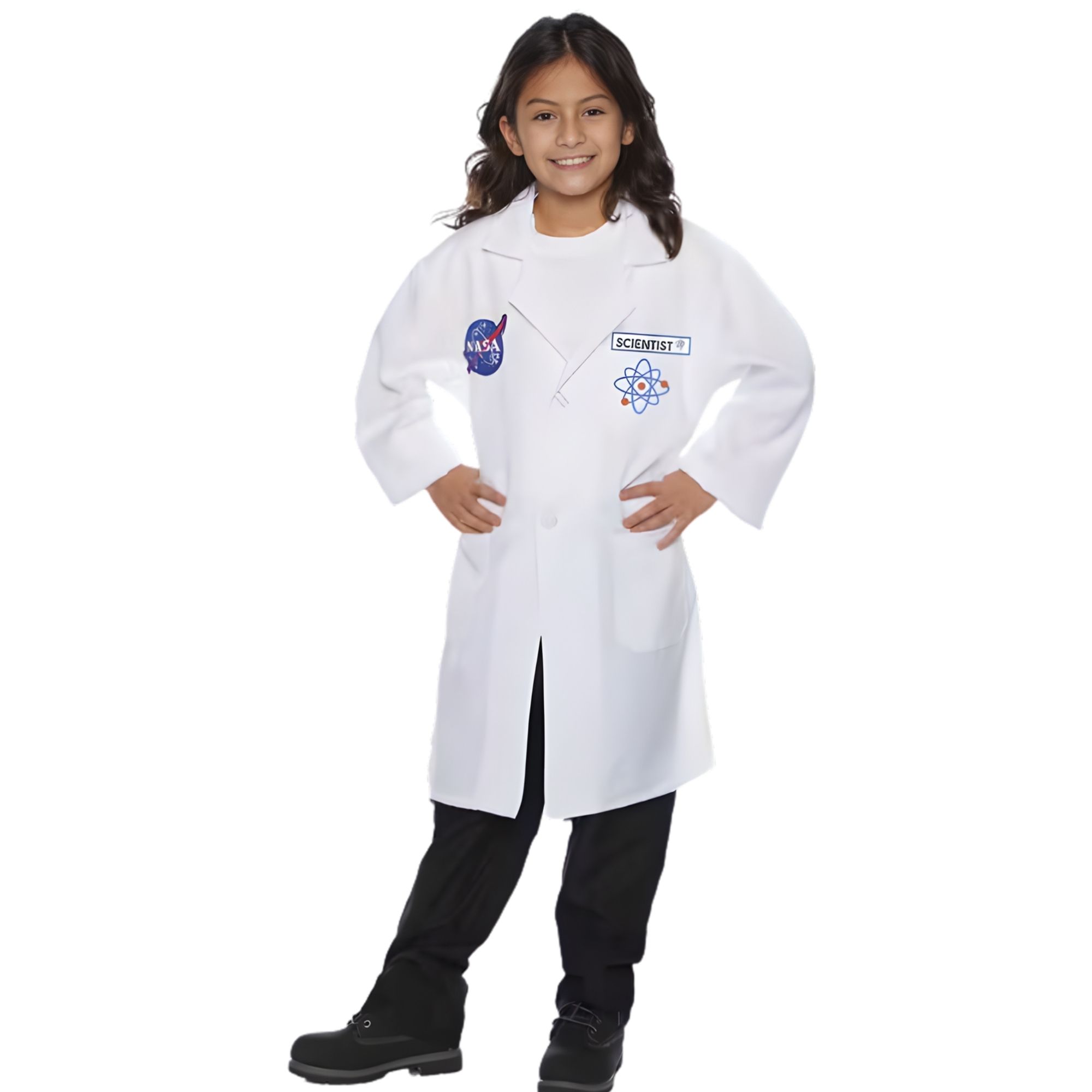 Kids Rocket Scientist Lab Coat Costume 6-8 Years