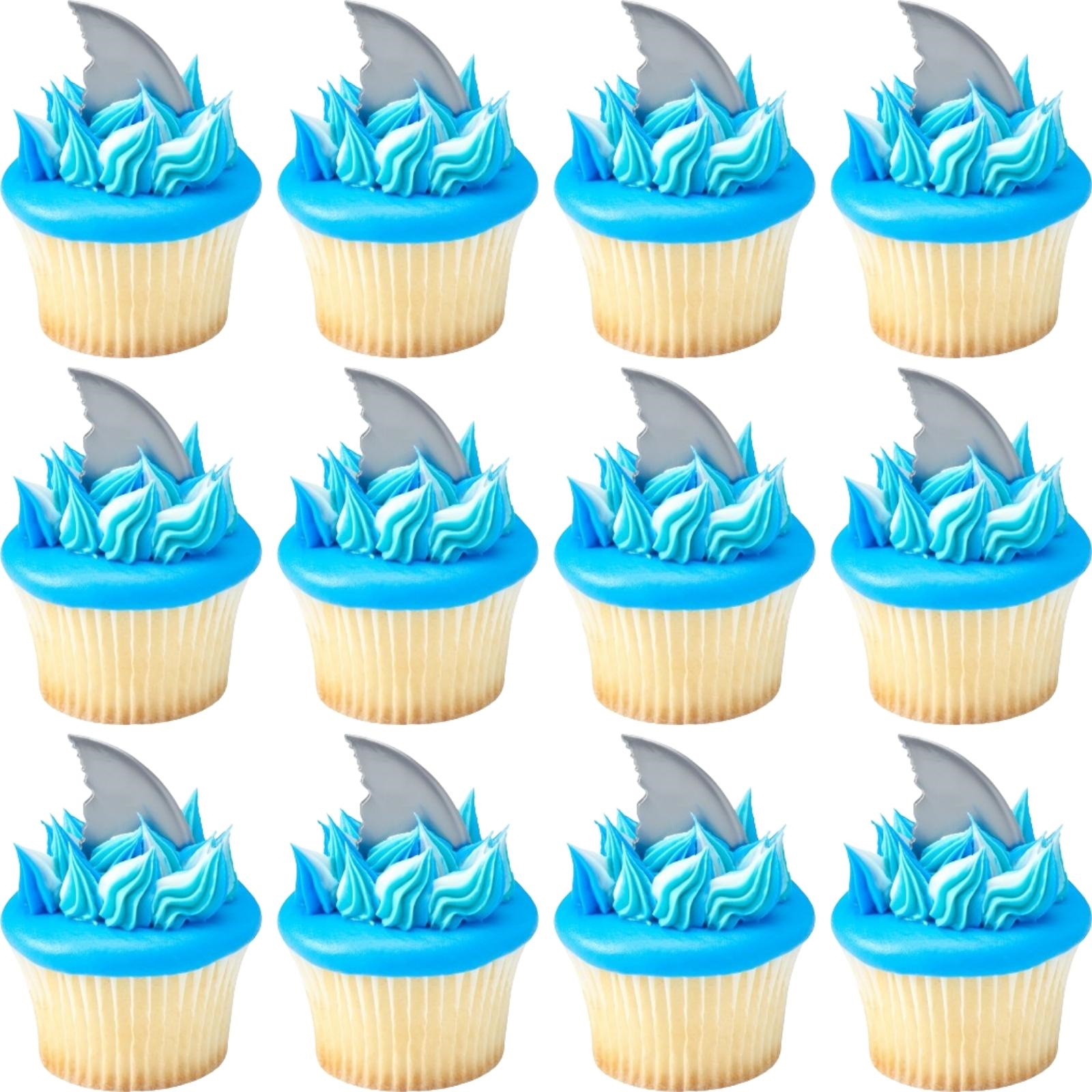 Shark Fin Plastic Picks (Pack of 12)